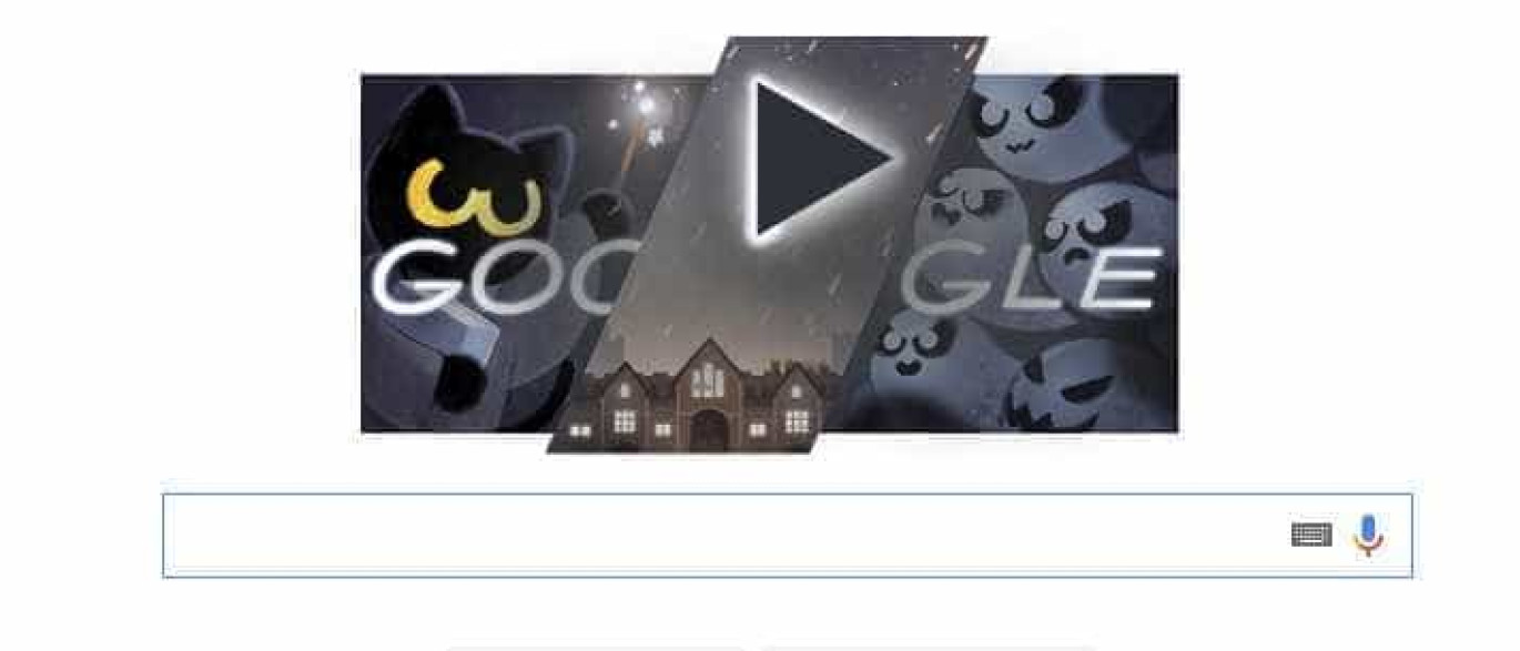 Google entra no clima de Halloween com fantasmas e novo doodle