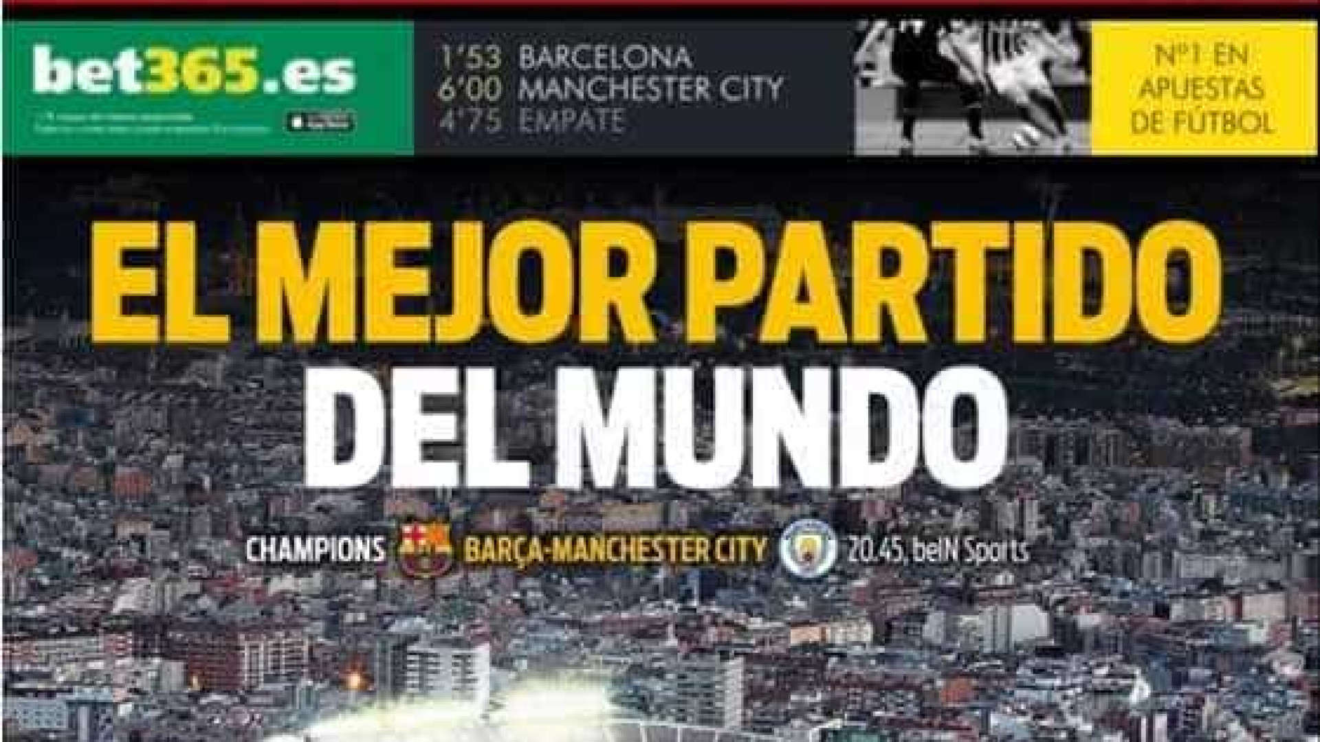 Barça x City: jornal espanhol celebra ‘melhor partida do mundo’