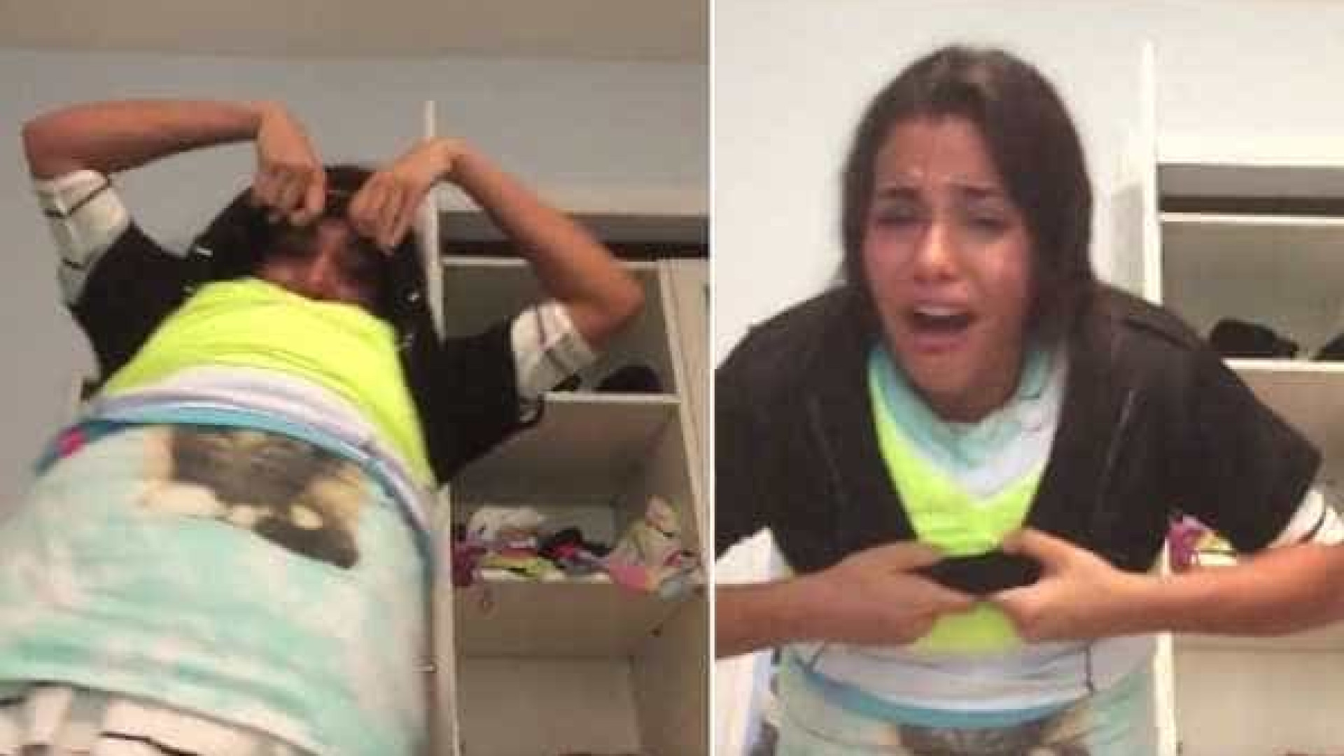 Menina 'entala' em desafio de vestir 100 camadas de roupa; veja!