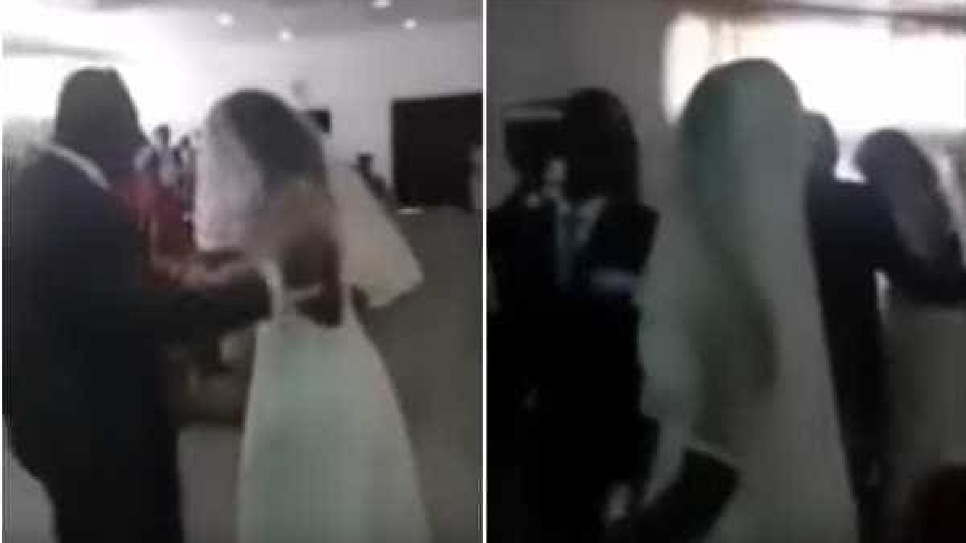 Amante invade casamento vestida de noiva; assista!