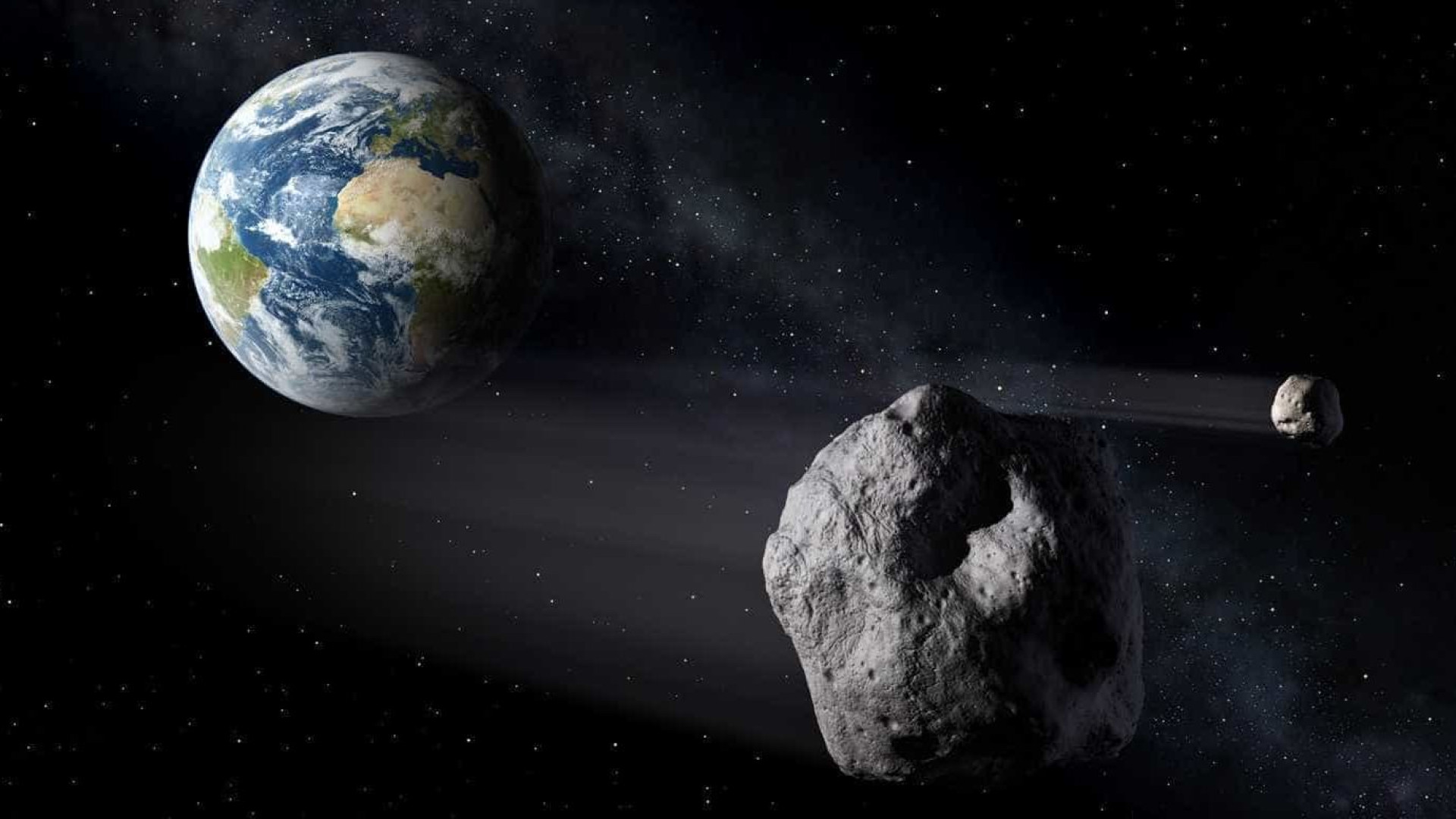 Asteroide passa entre o planeta terra e a Lua nesta quinta