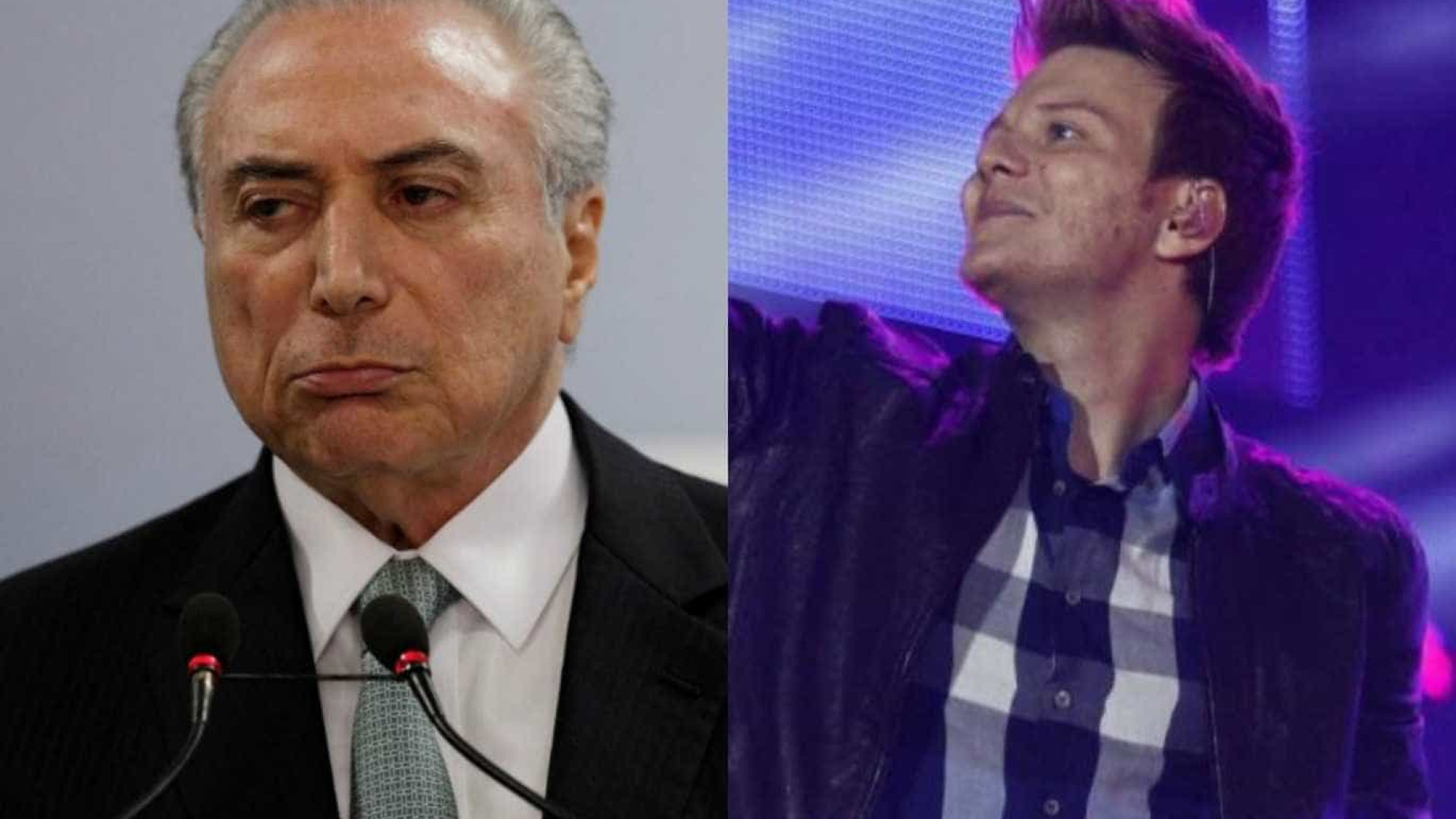 Internauta confunde Teló com Temer e cantor brinca com situação