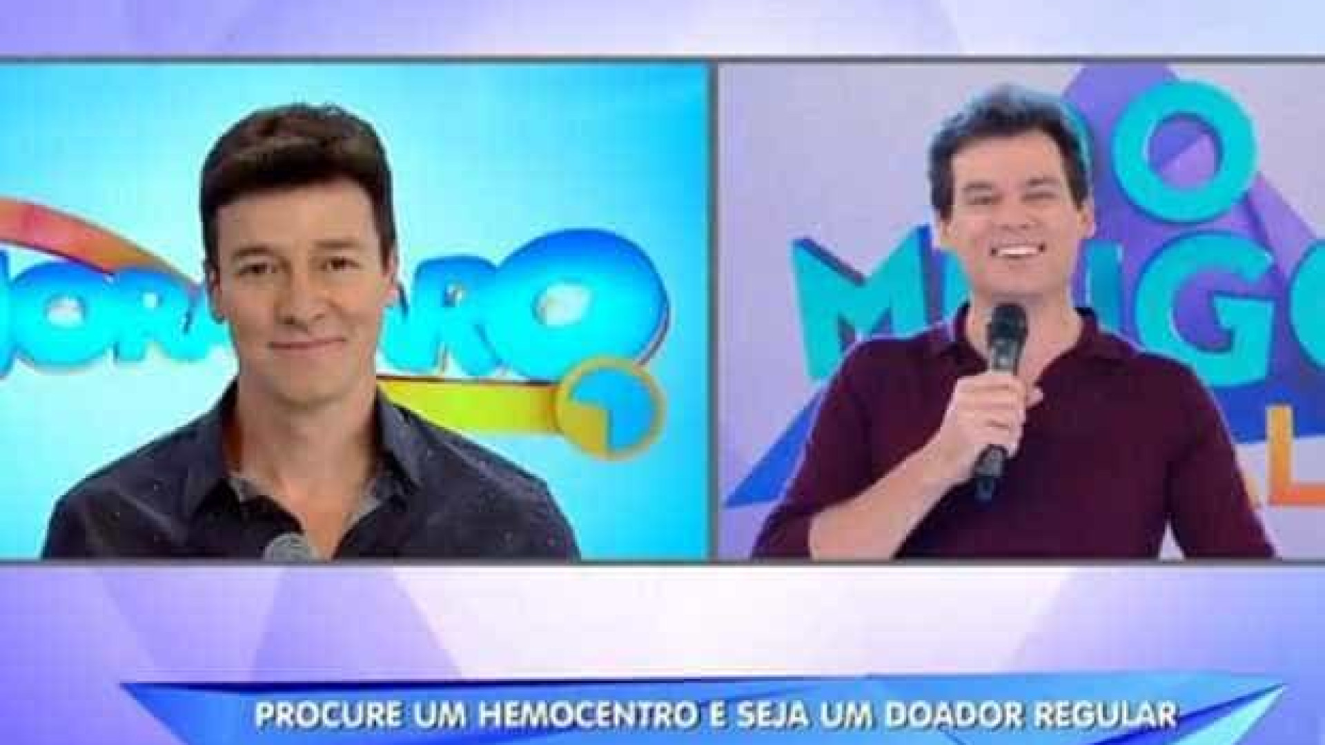 Rodrigo Faro aparece no programa de Portiolli e fãs 'enlouquecem'