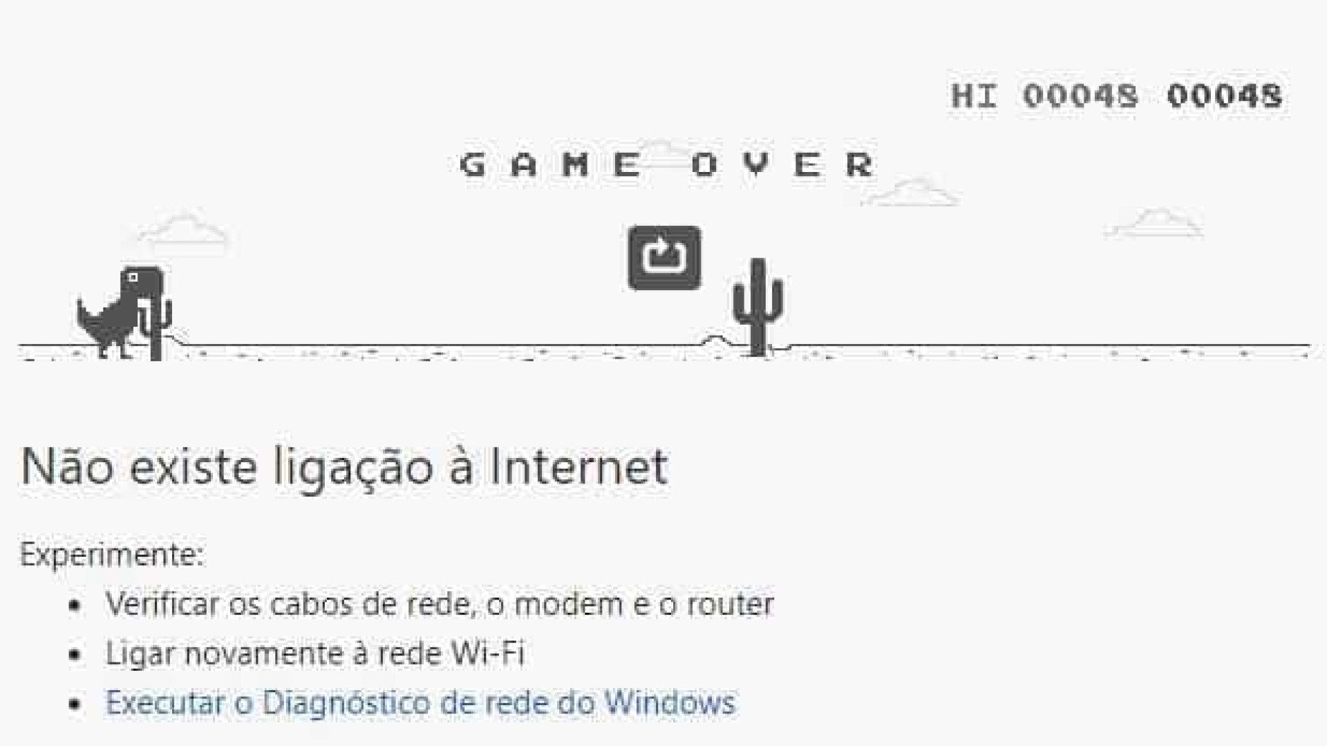 Chrome Dino: Execute o jogo Dino T-Rex a partir do seu navegador Google