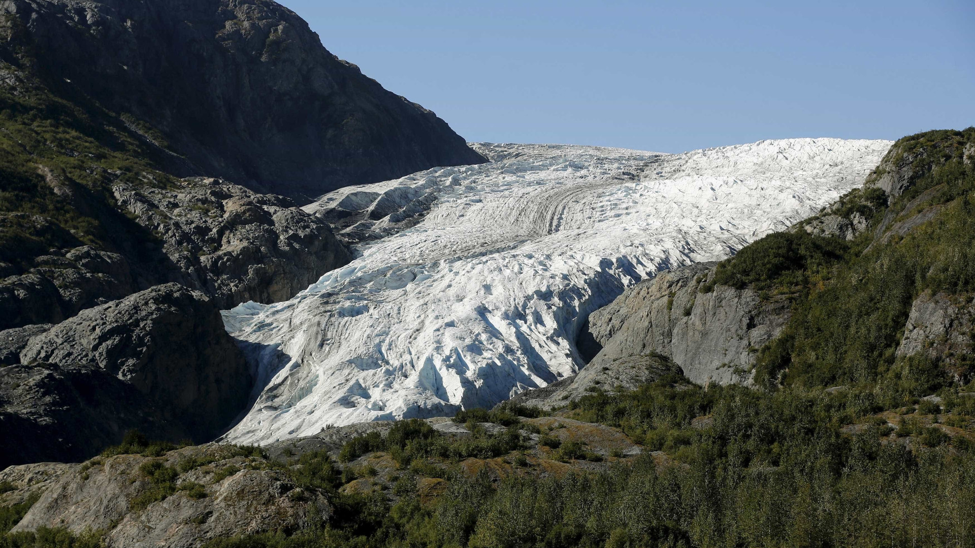 No Alasca, geleiras escancaram impacto 
de mudanças climáticas
