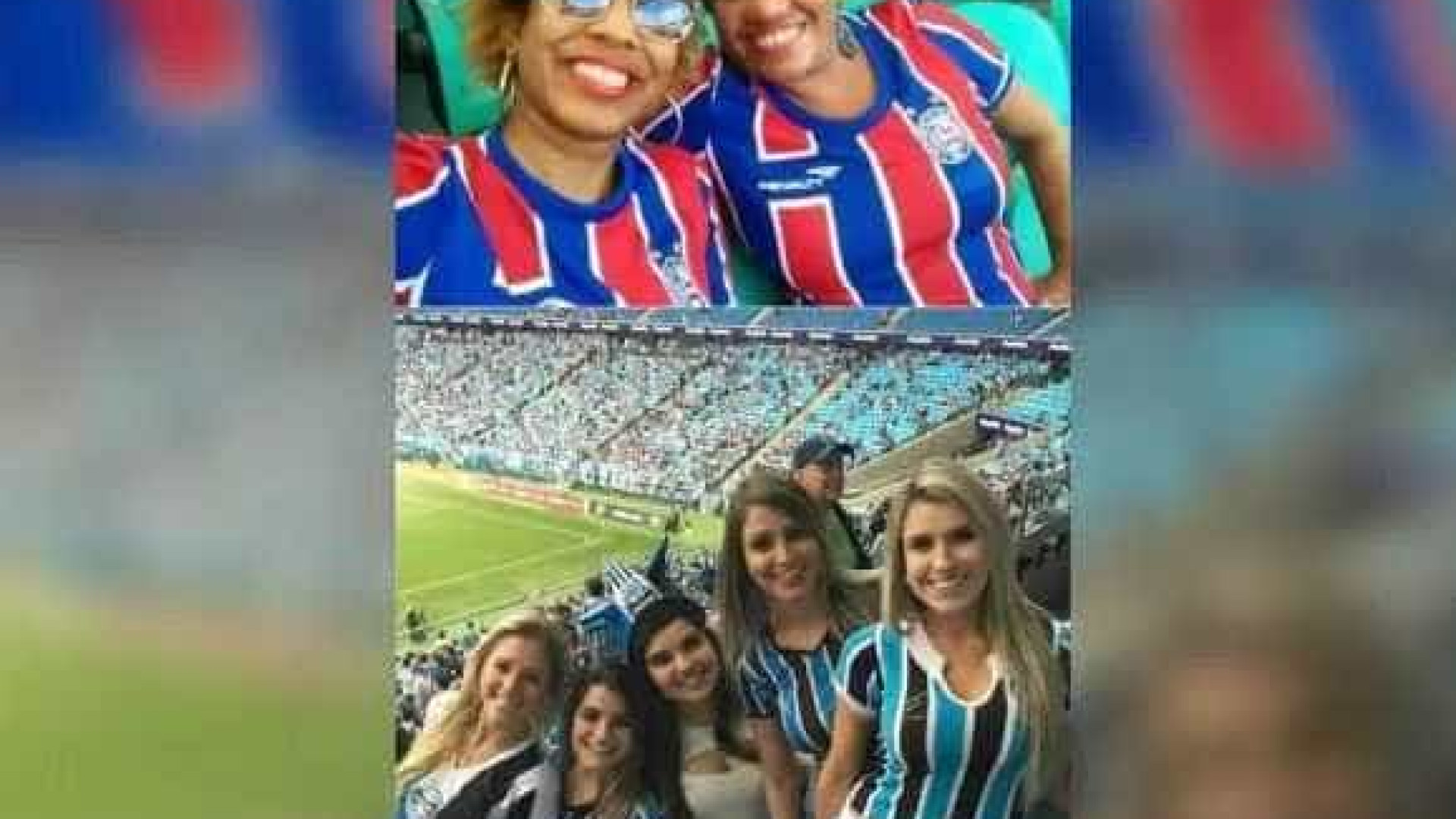 Torcedora do Bahia denuncia racismo em montagem com gremistas