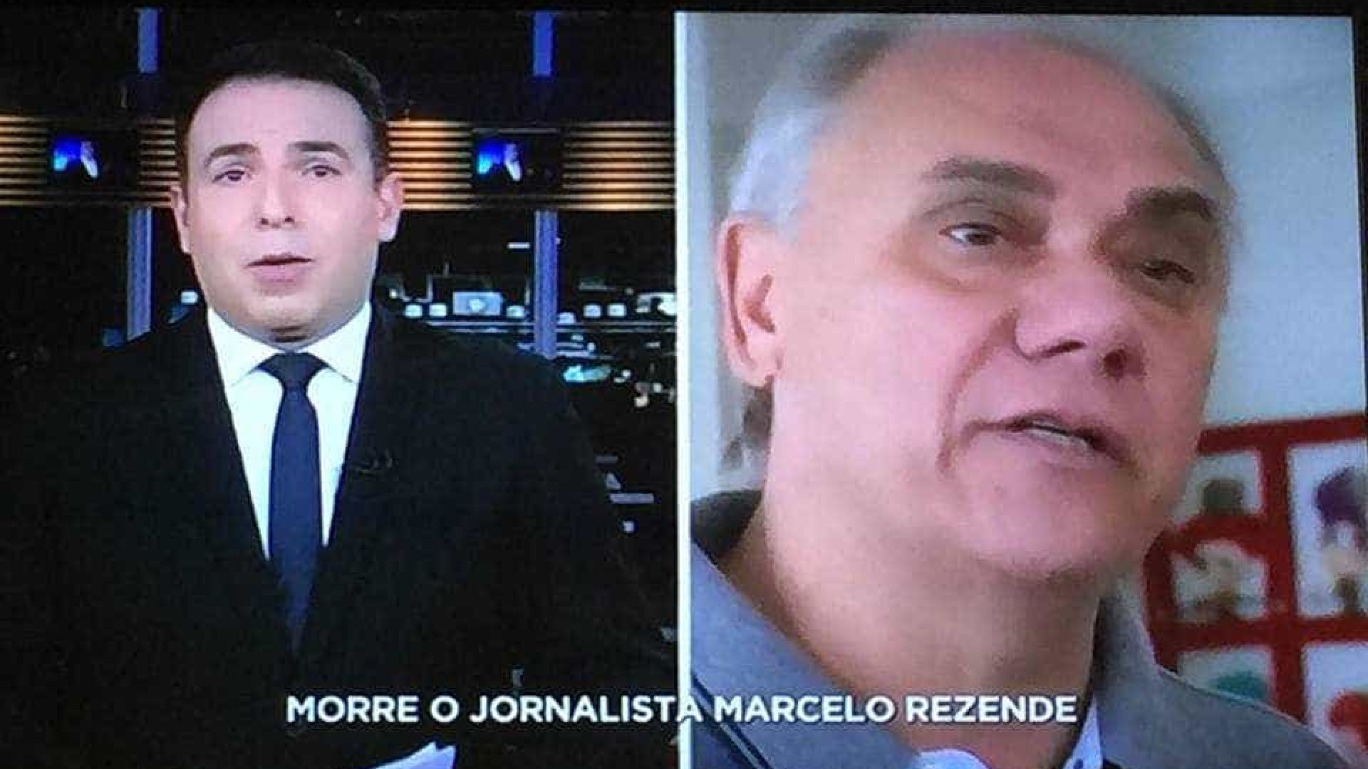 Apresentador se emociona no ar ao falar da morte de Marcelo Rezende