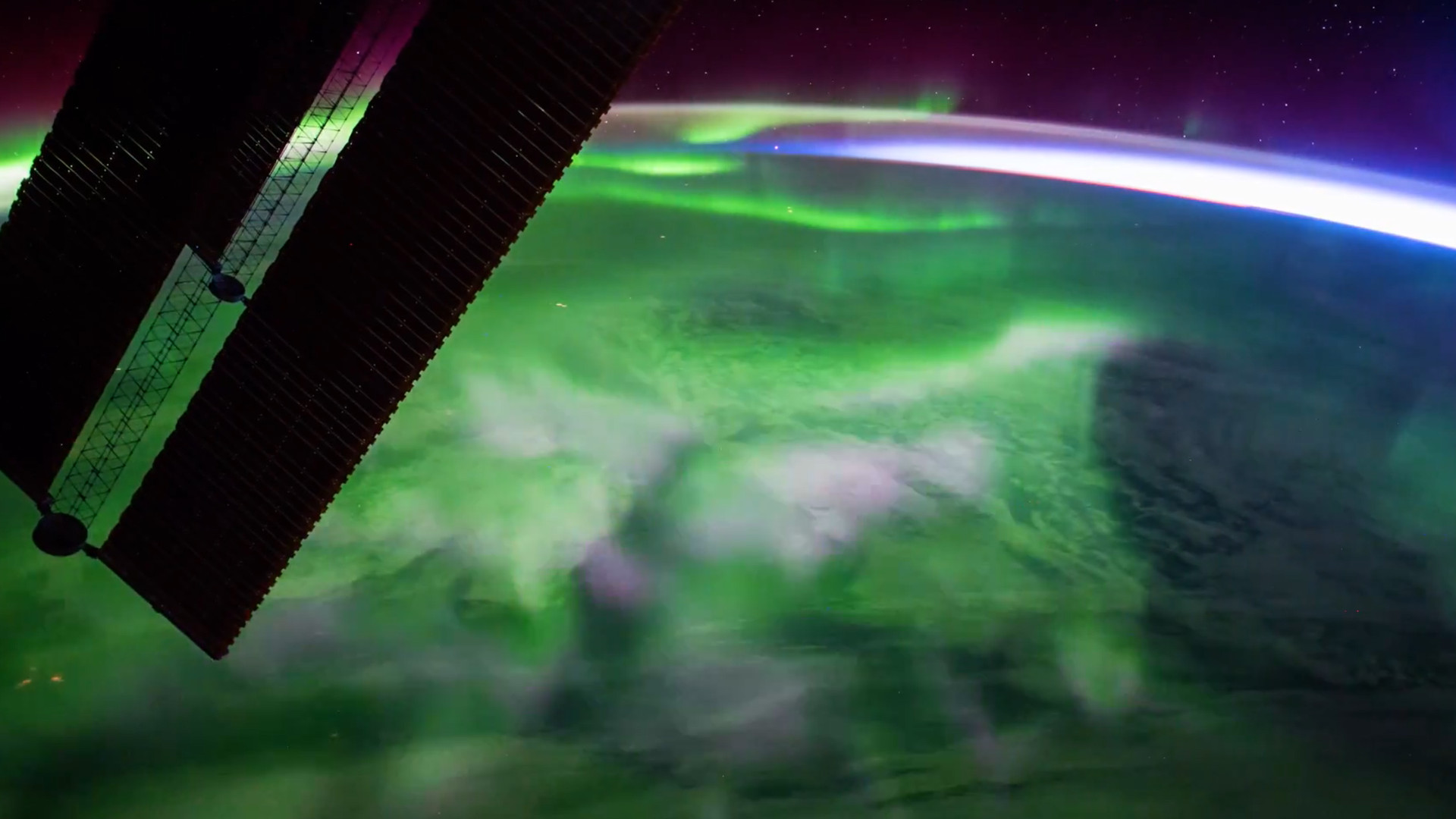 ESA divulga vídeo da aurora boreal vista da Estação Espacial