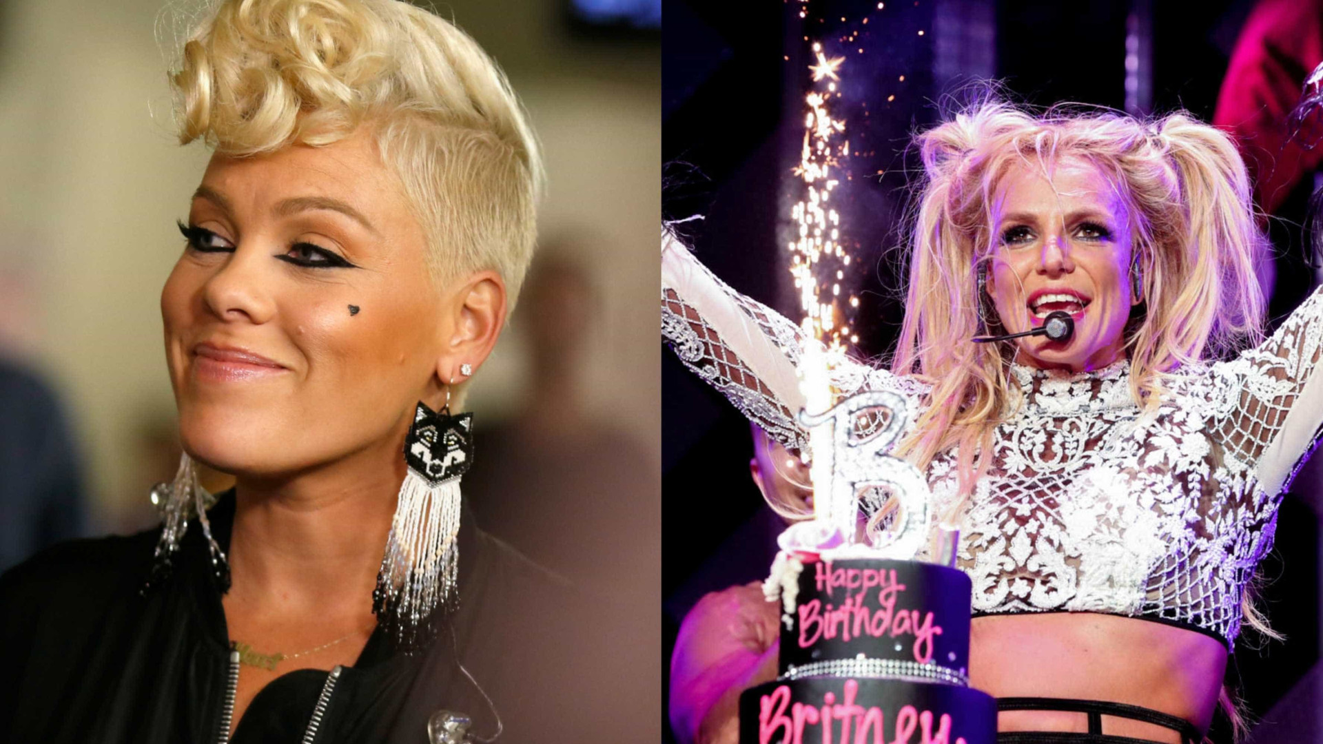 Pink diz que já sentiu inveja do sucesso de Britney Spears