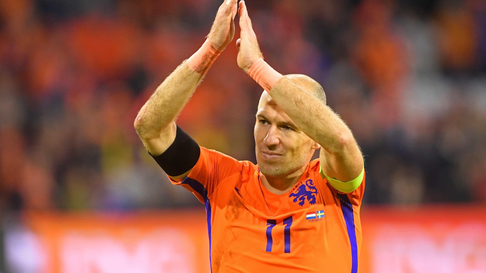 Fora da Copa, Robben anuncia aposentadoria da seleção holandesa