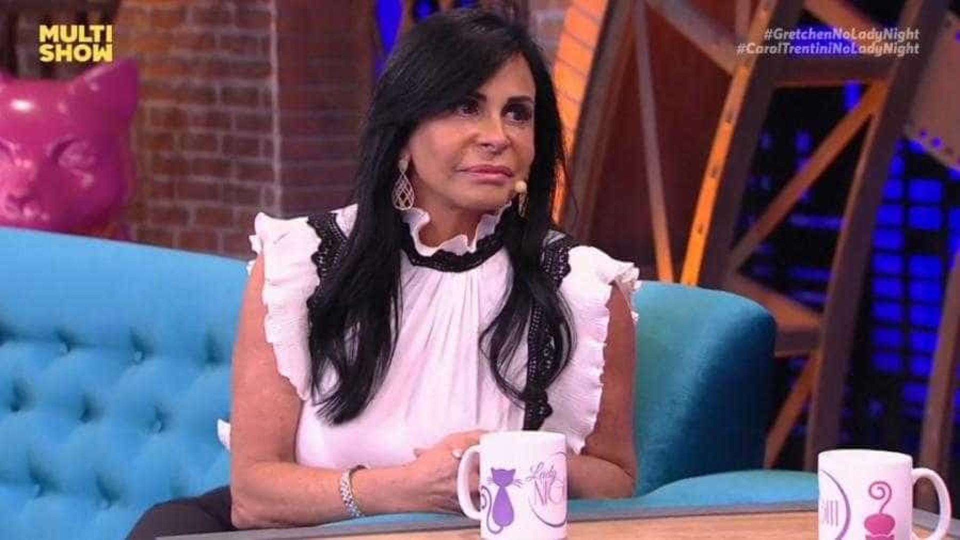'Nem beijo tem', diz Gretchen sobre intimidade com o marido