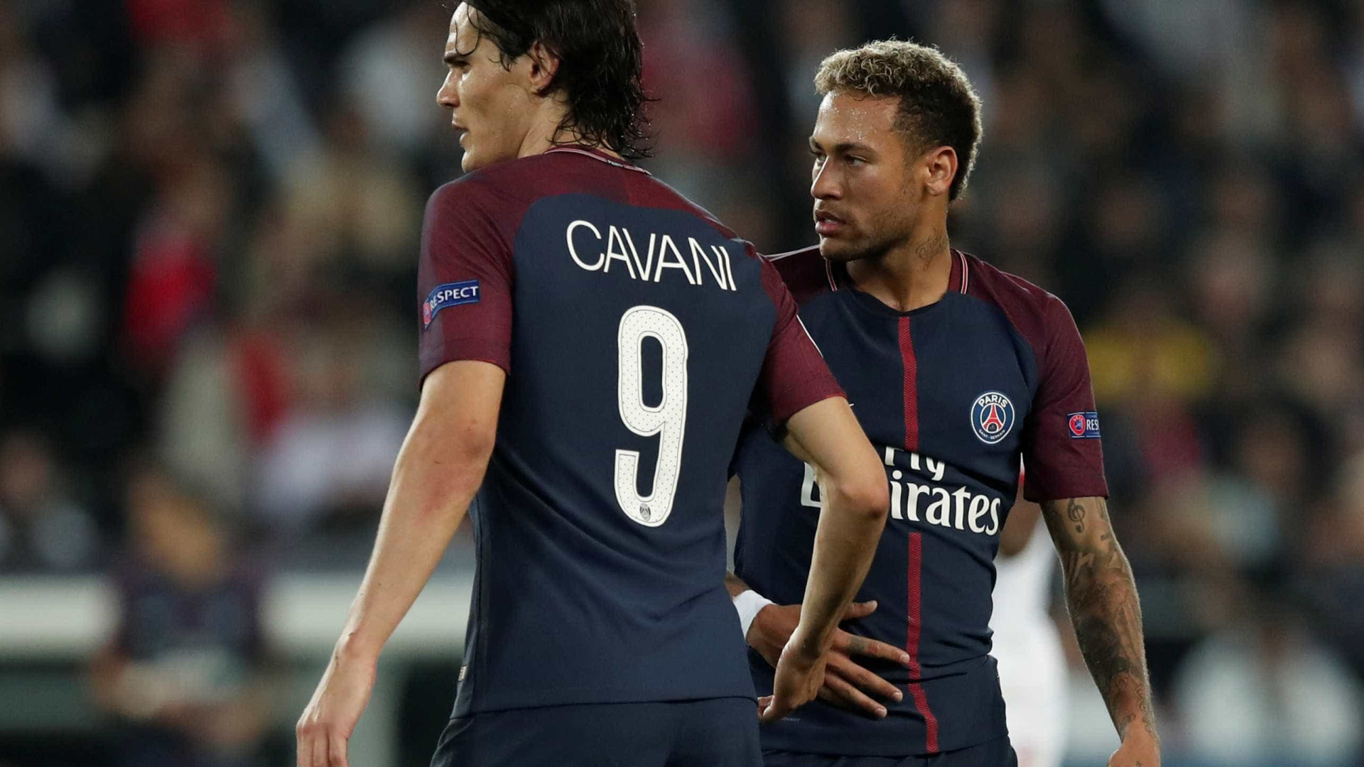 ‘Não precisamos ser amigos’, diz Cavani sobre Neymar