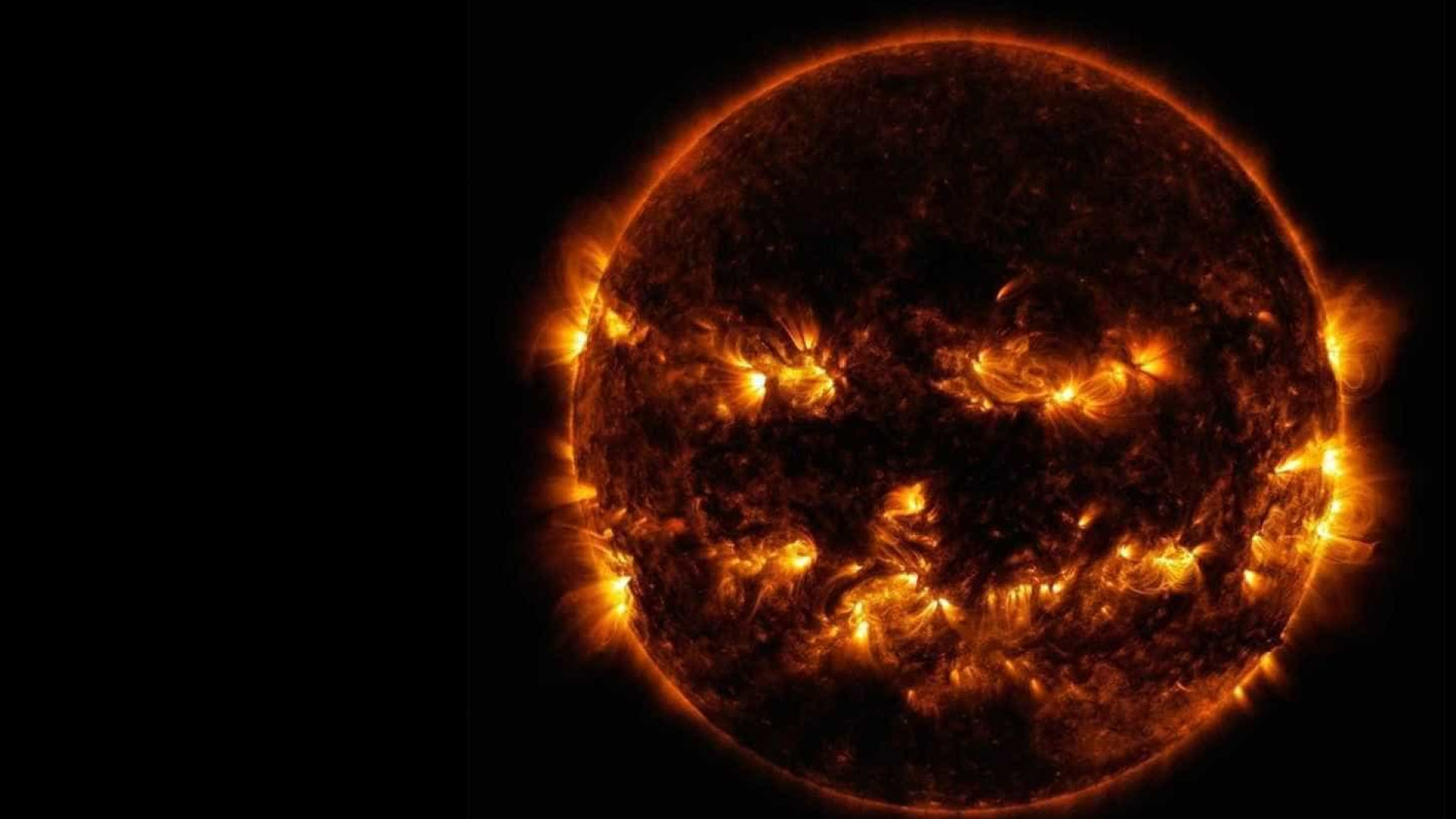 NASA posta foto 'tenebrosa' do Sol na véspera do Dia das Bruxas