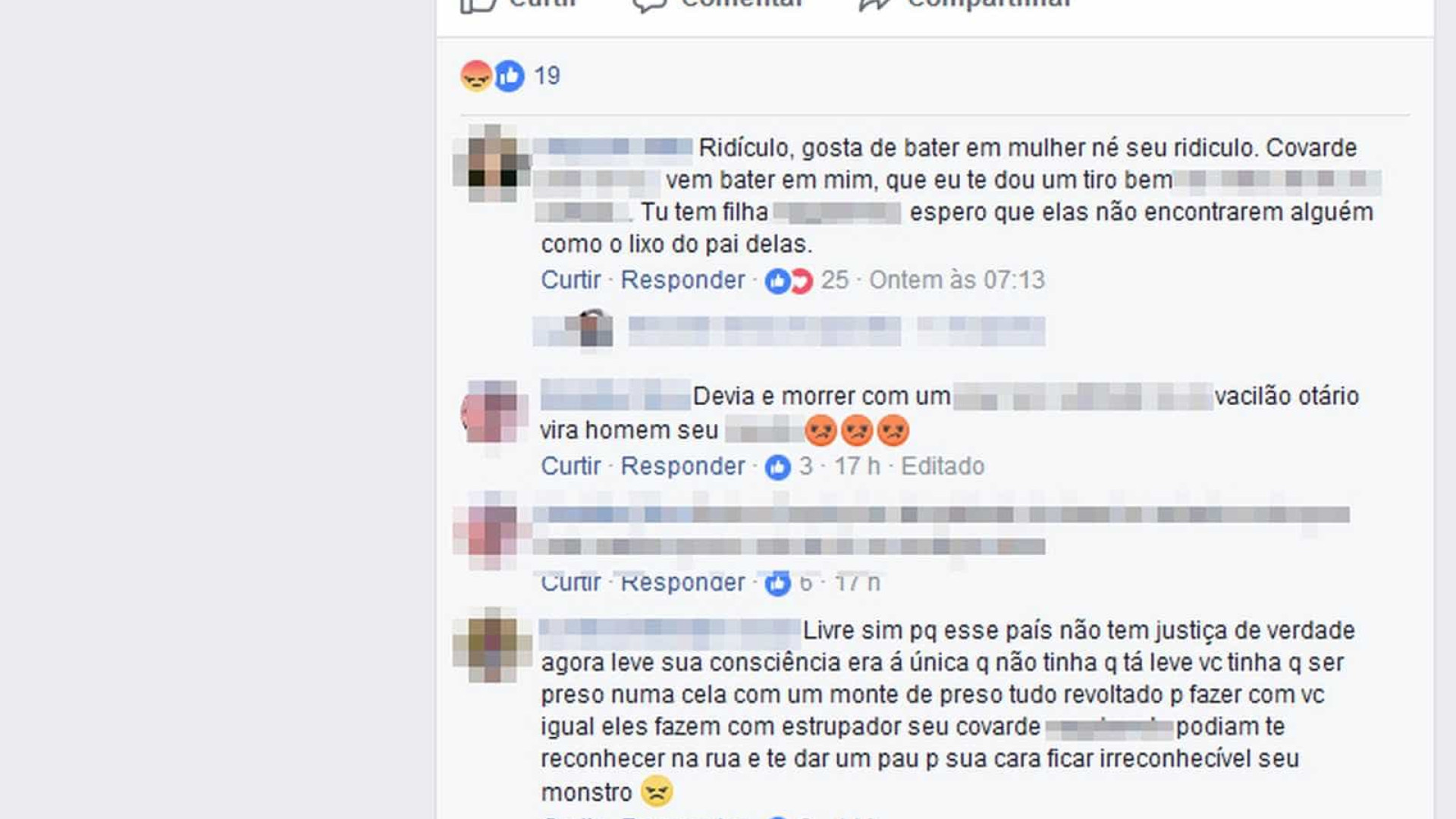 Suspeito comemora liberdade após agredir ex: 'Livre, leve e solto'