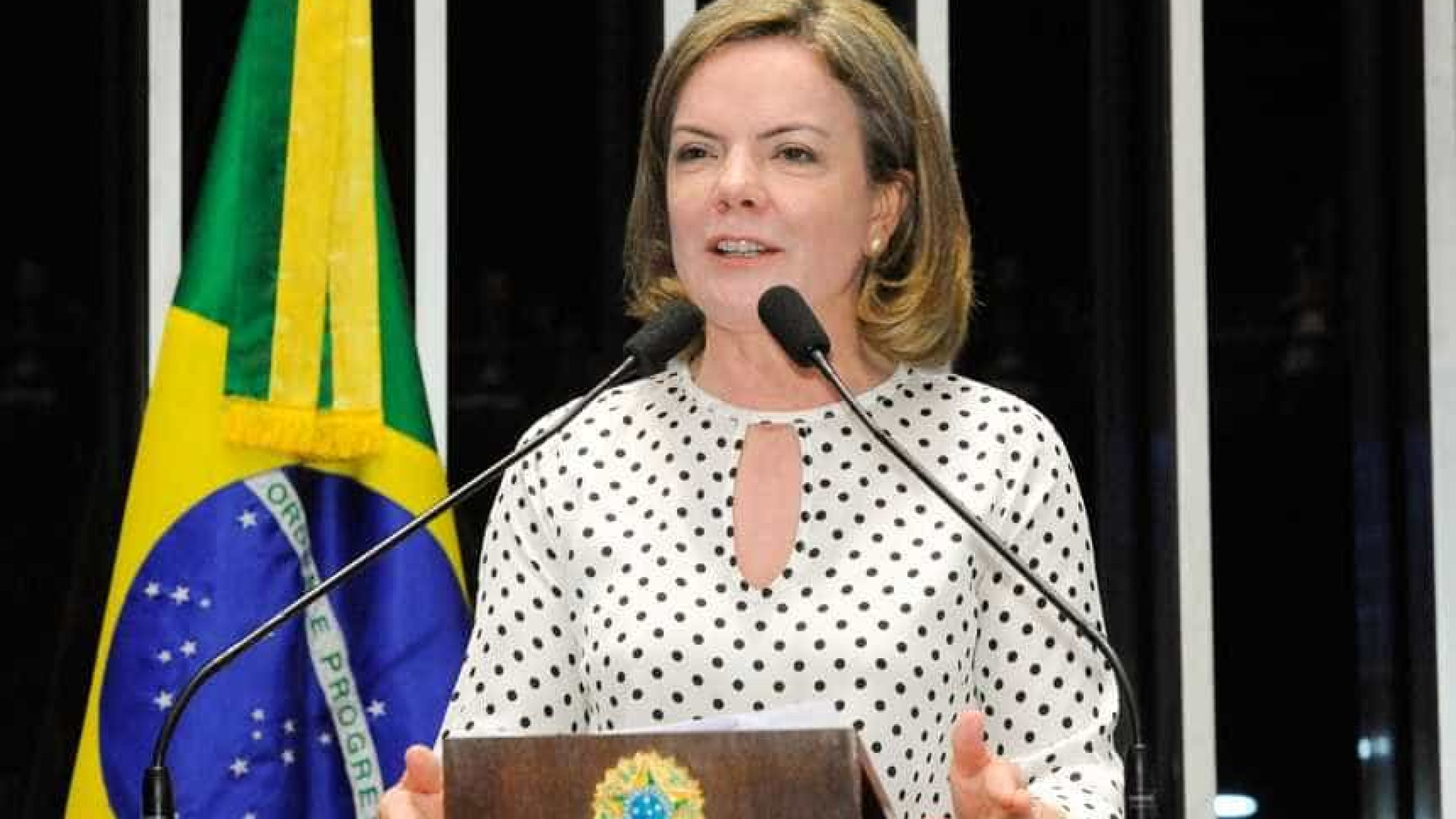Gleisi defende Lula: 'Ganhem nas ruas e no voto! Tenham coragem!'