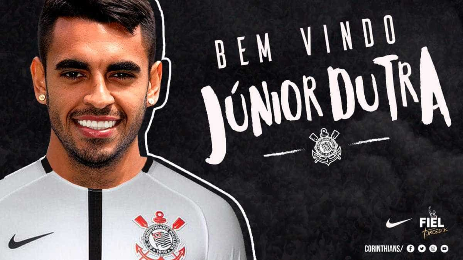 Corinthians anuncia contratação de Júnior Dutra, que assina por 2 anos