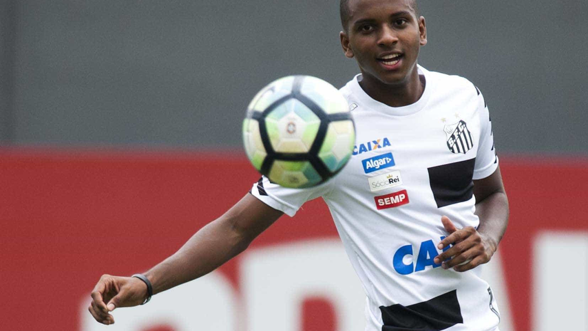 Nova joia do Santos não quer ser chamado de ‘novo Neymar’: ‘É Rodrygo’