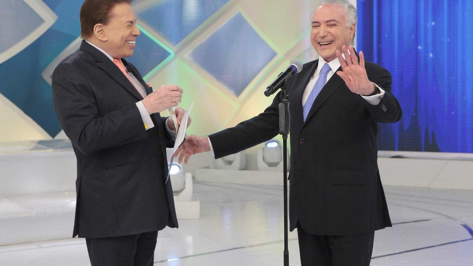 Silvio Santos é criticado por entrevistar Temer em seu programa