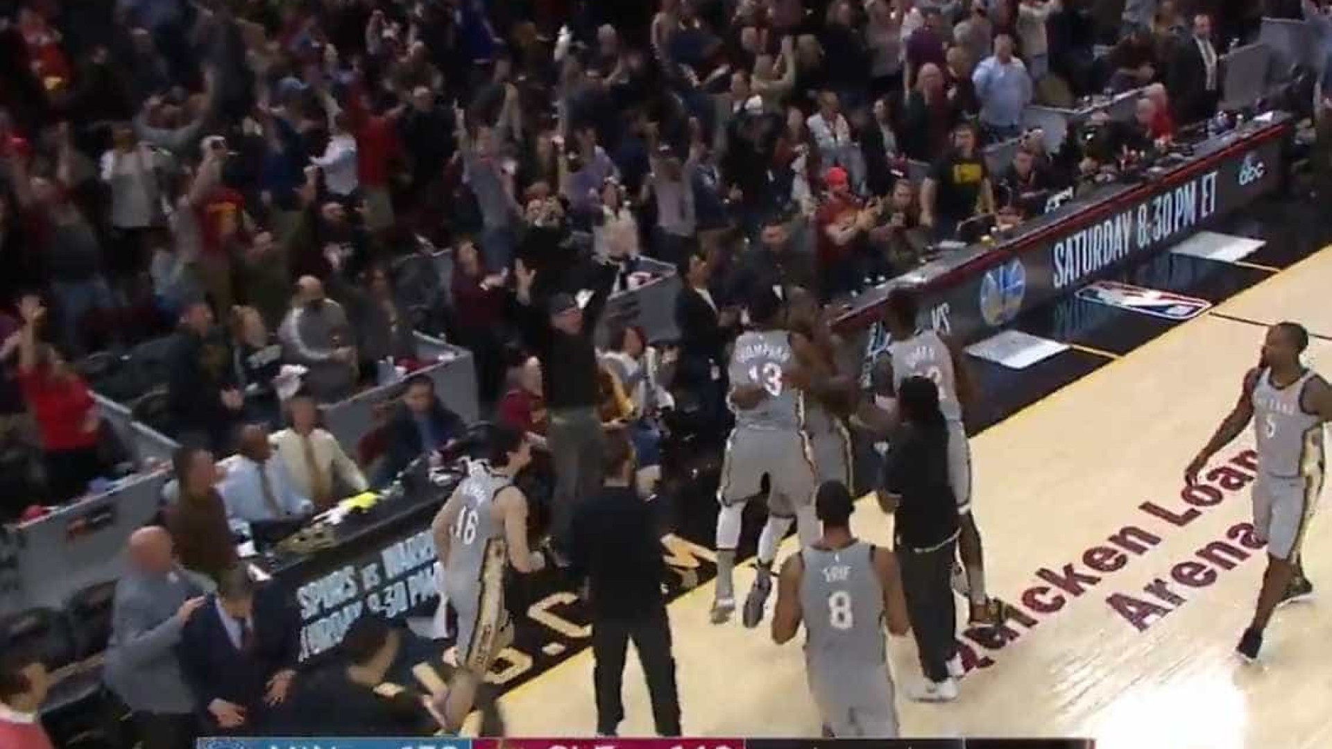 LeBron James marca no último segundo e garante vitória do Cleveland