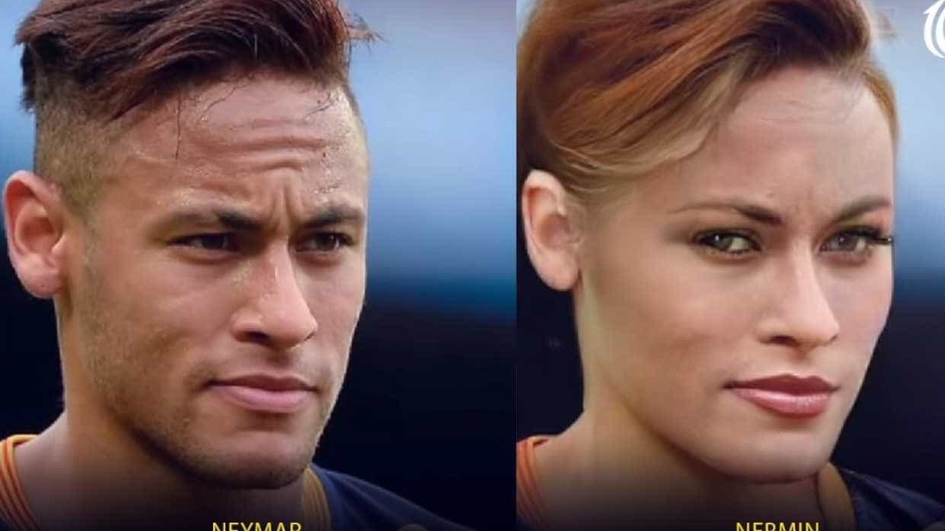 Canal mostra como seriam Neymar e outros craques se fossem mulheres