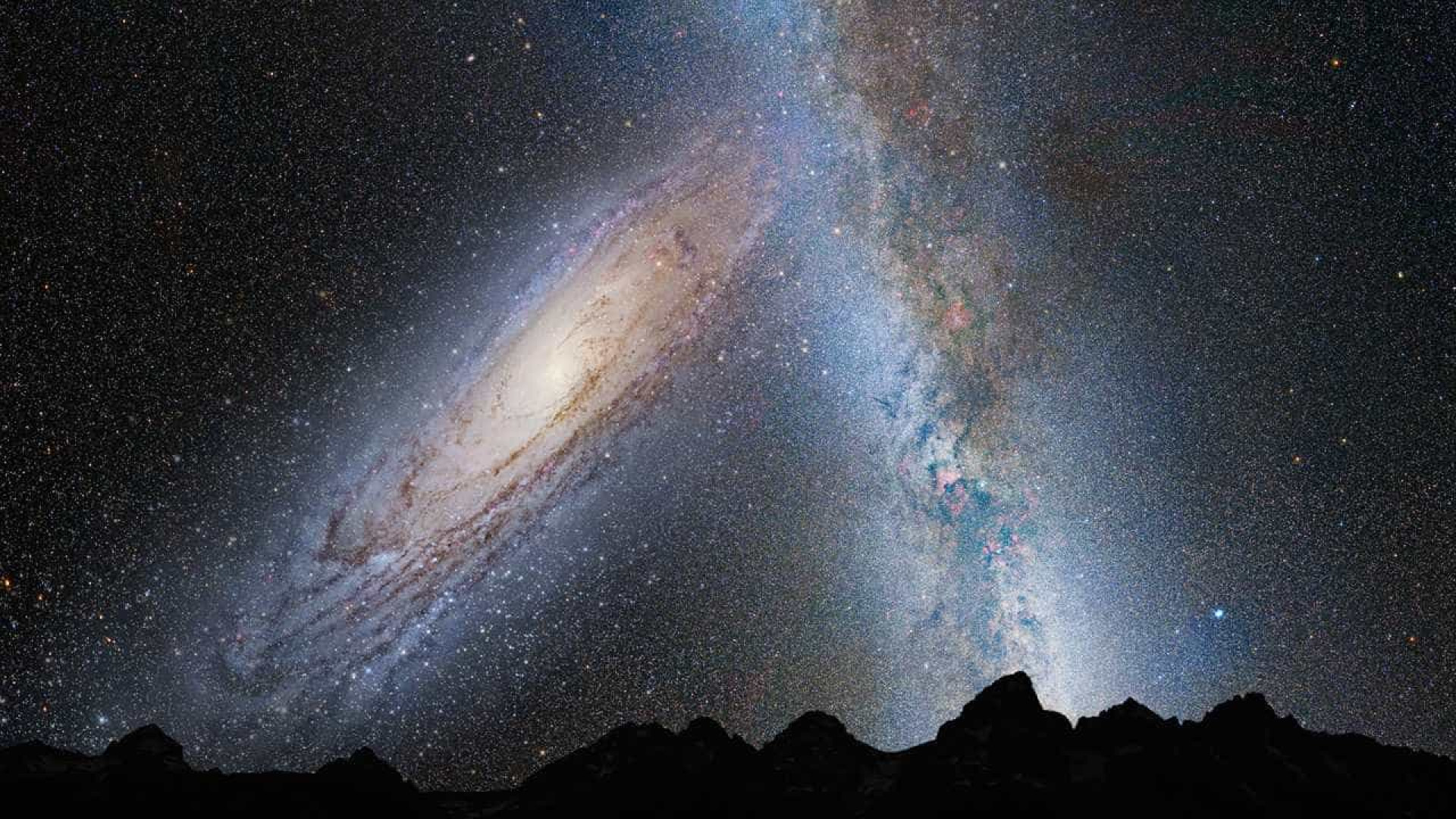 Telescópio capta momento de uma incrível colisão de galáxias