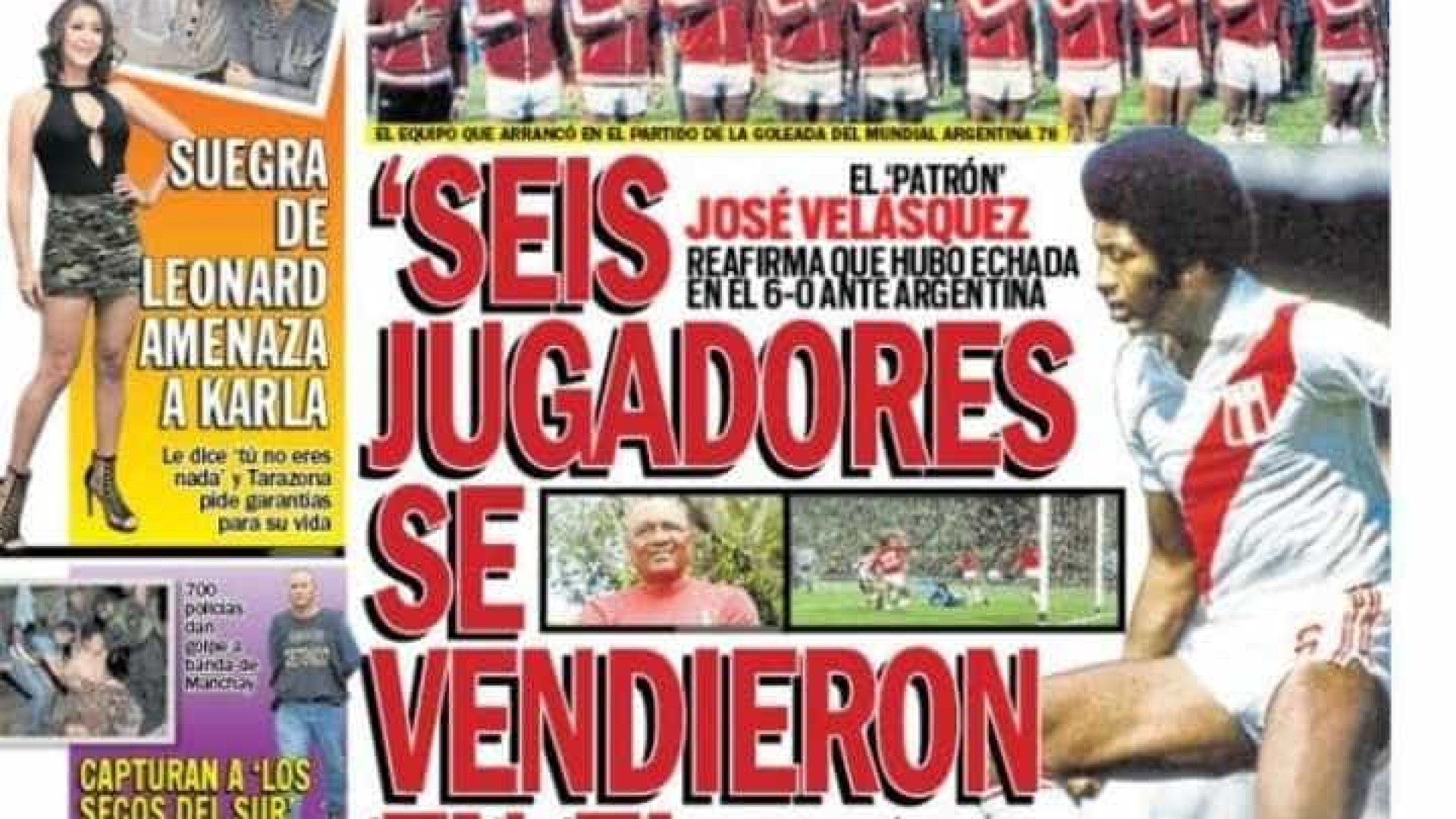Peruano diz que ex-companheiros 'se venderam' na Copa de 1978