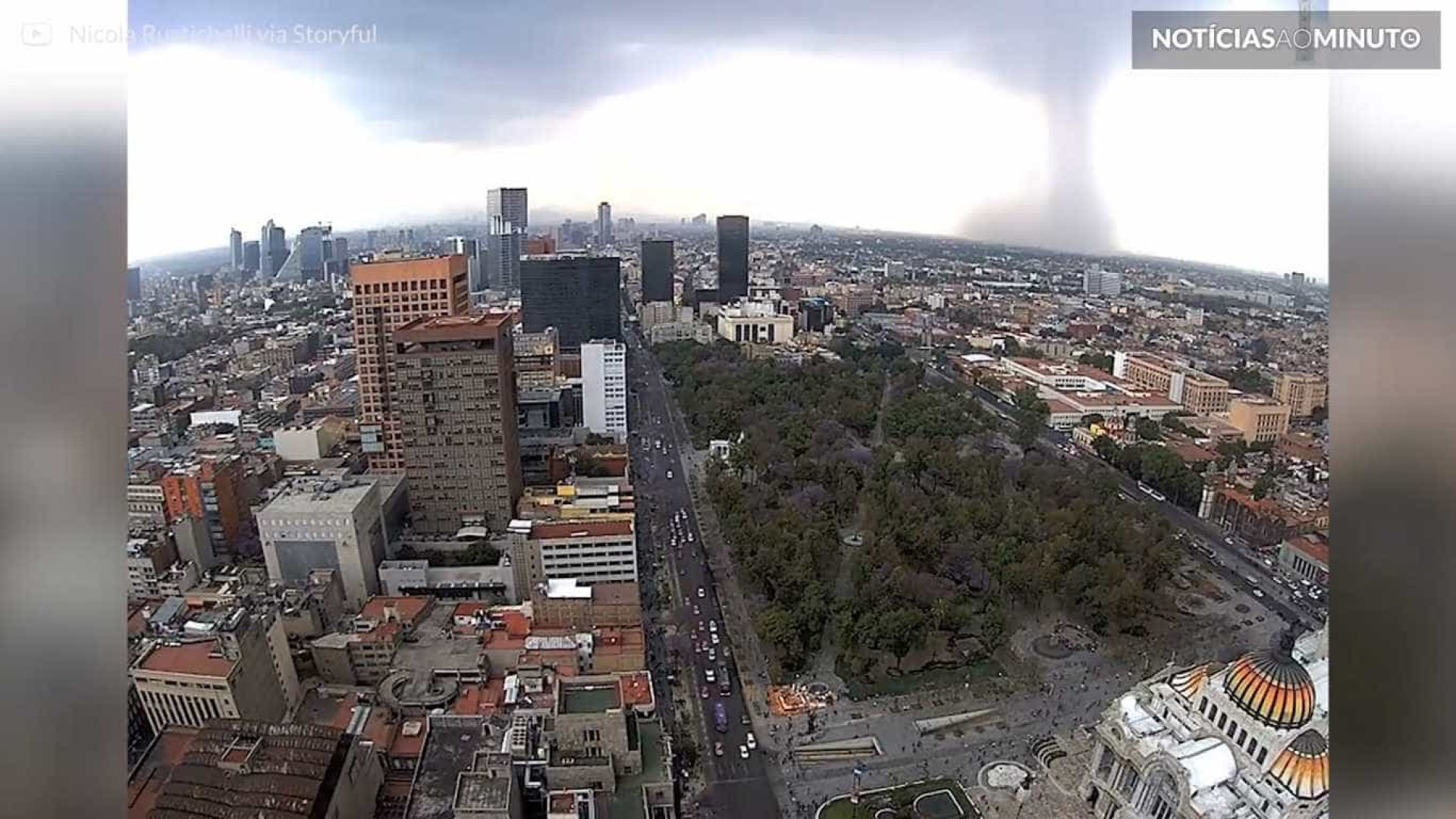 Downburst: fenômeno raro de vento atinge Cidade do México