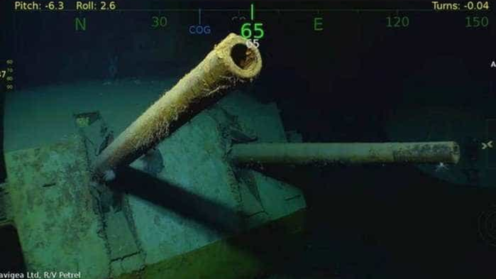 Navio norte-americado é encontrado no Pacífico 76 anos após naufrágio