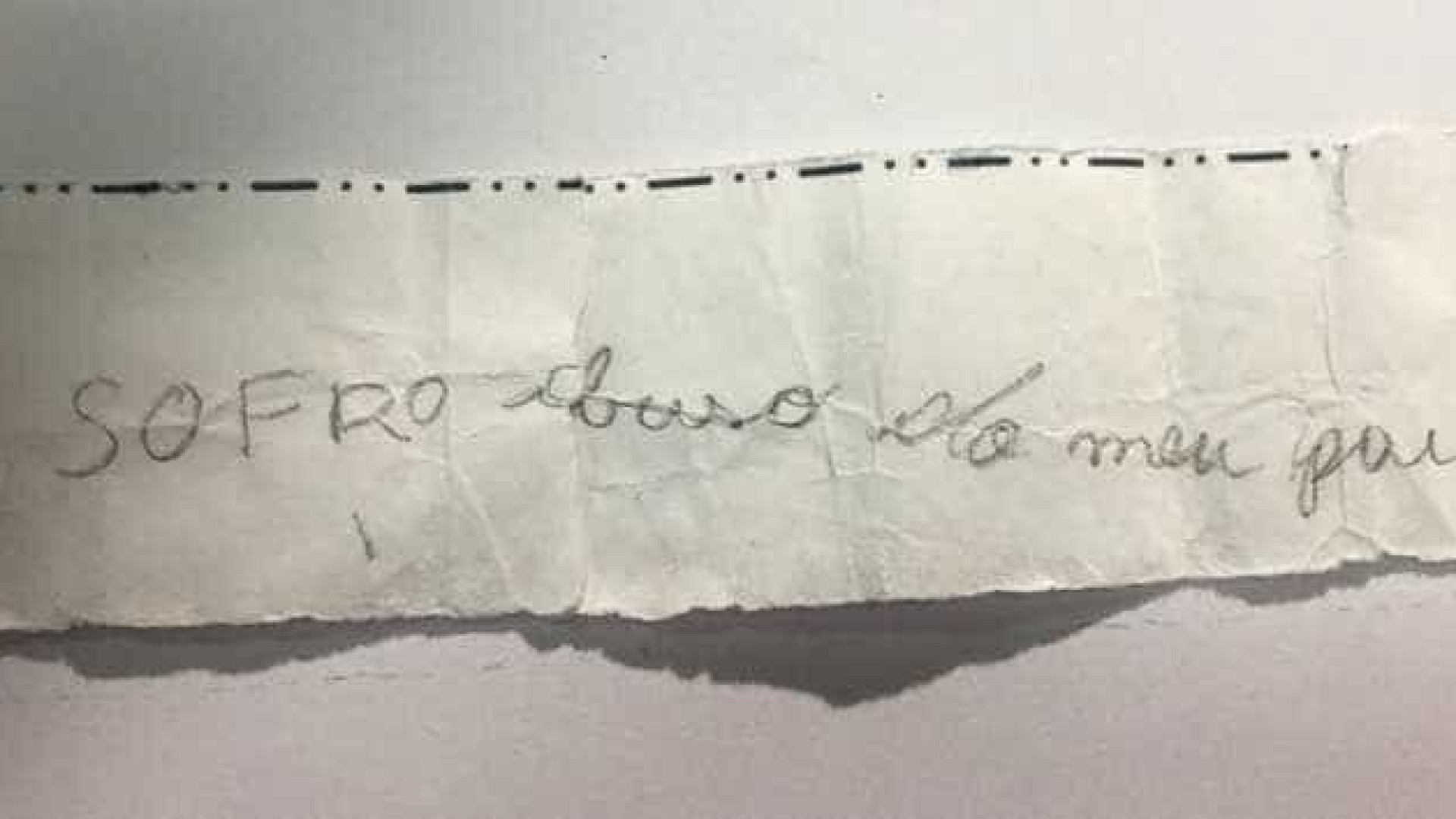 CrianÃ§a entrega pedido de socorro Ã  amiga: 'sofro abuso do meu pai'