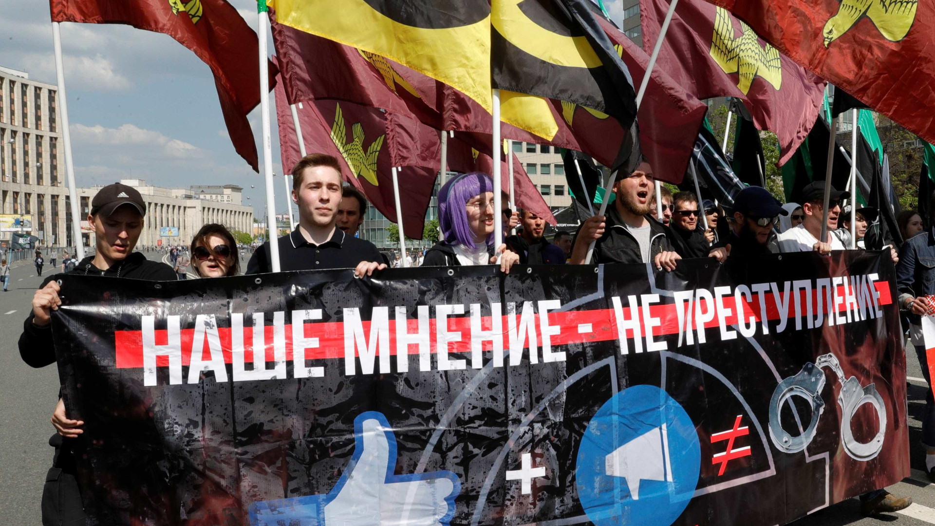 Ato por 'internet livre' termina com 20 detidos em Moscou