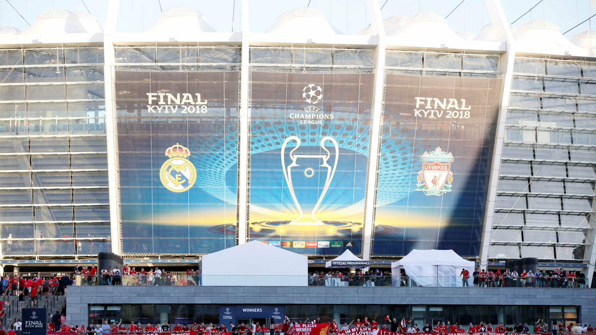 Real mostra vestiário antes da final contra o Liverpool
