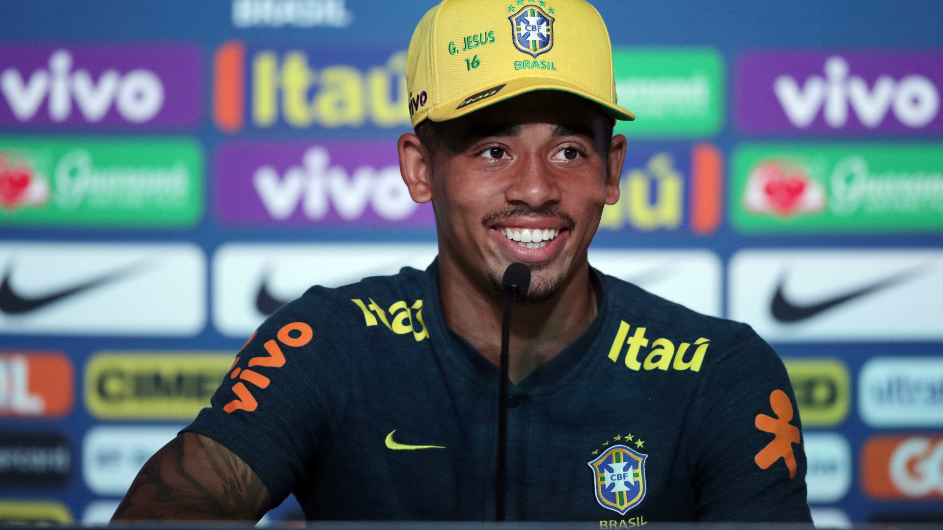 Ansioso para estreia, Jesus diz: ‘O coletivo do Brasil é muito forte'