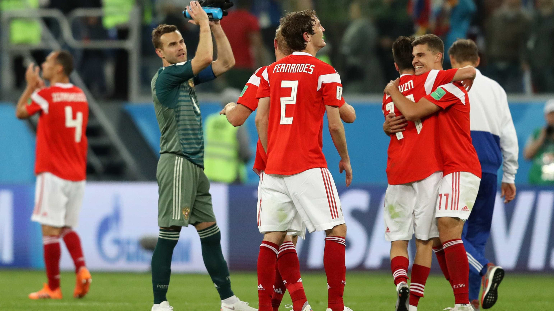 Sensação, Rússia bate Egito e fica perto da classificação na Copa