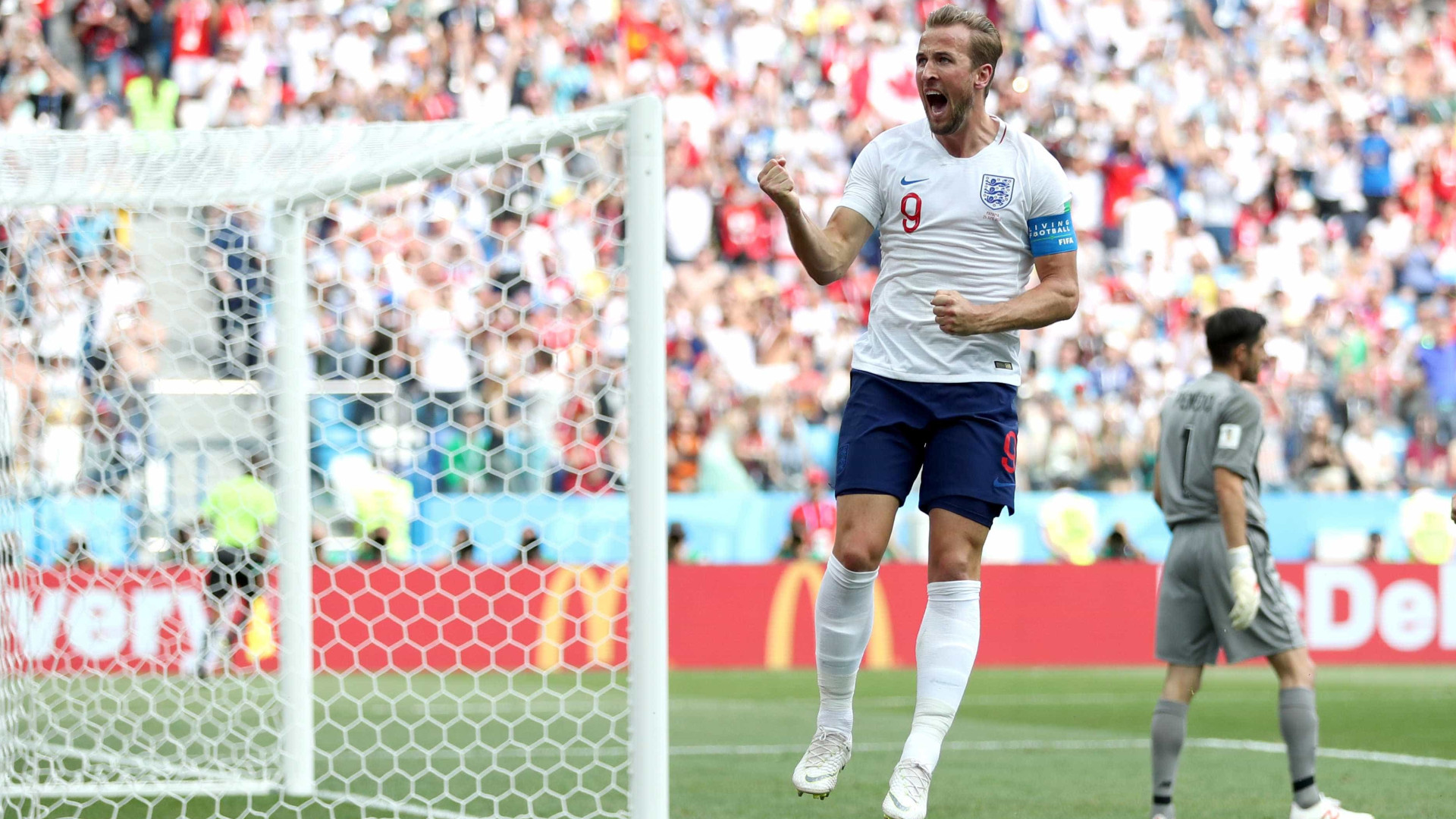 Kane iguala em dois jogos o número de gols de Messi e Neymar em copas
