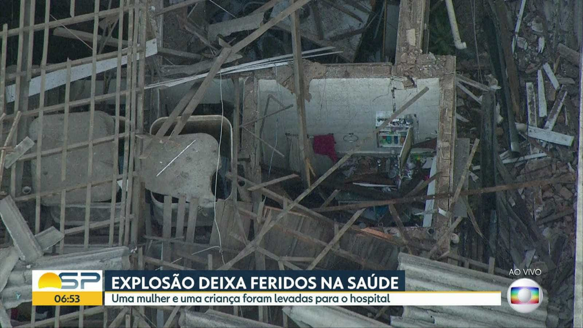 Explosão de gás deixa feridos na Zona Sul de São Paulo