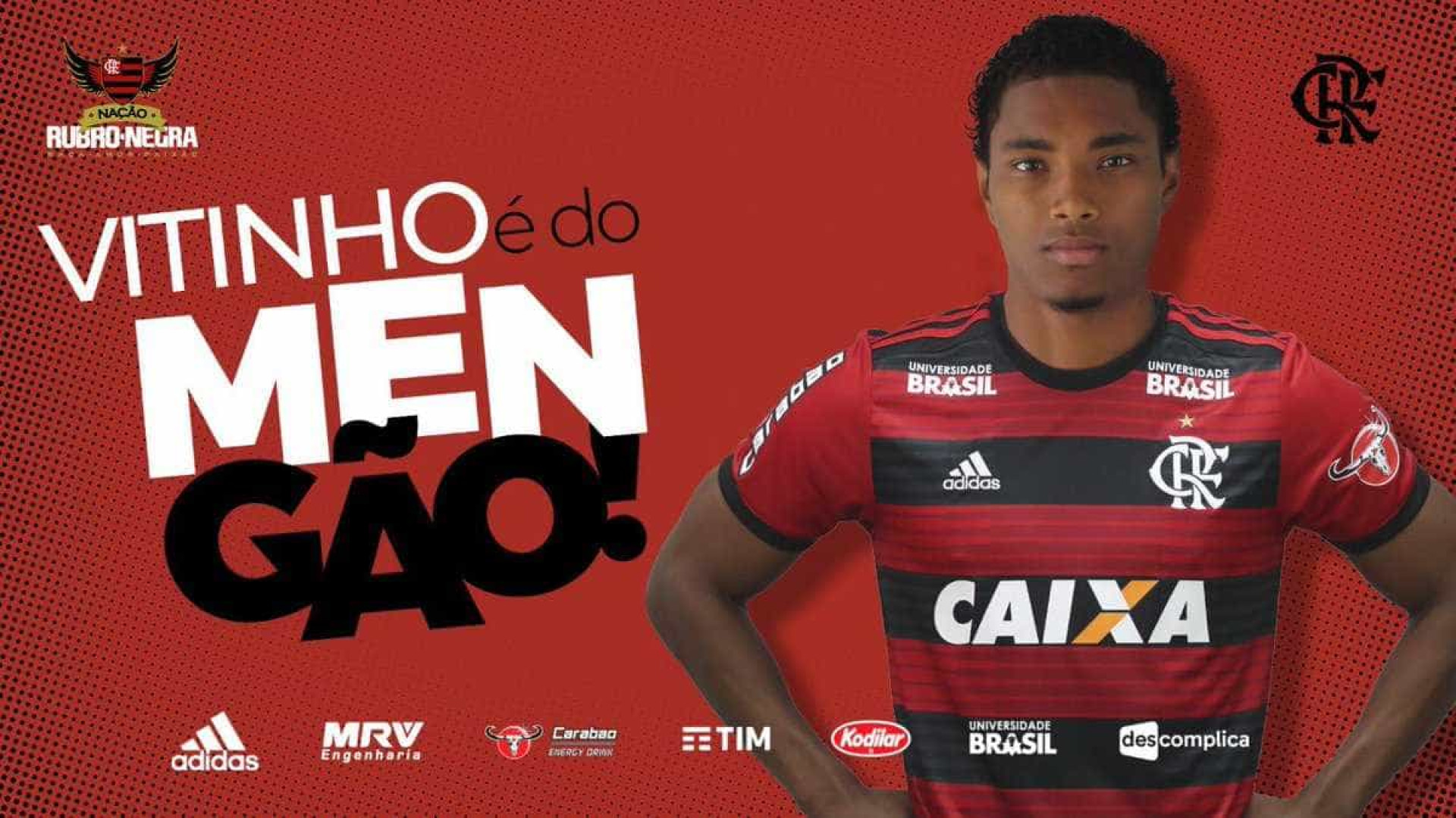 Flamengo anuncia a contratação do atacante Vitinho, do CSKA