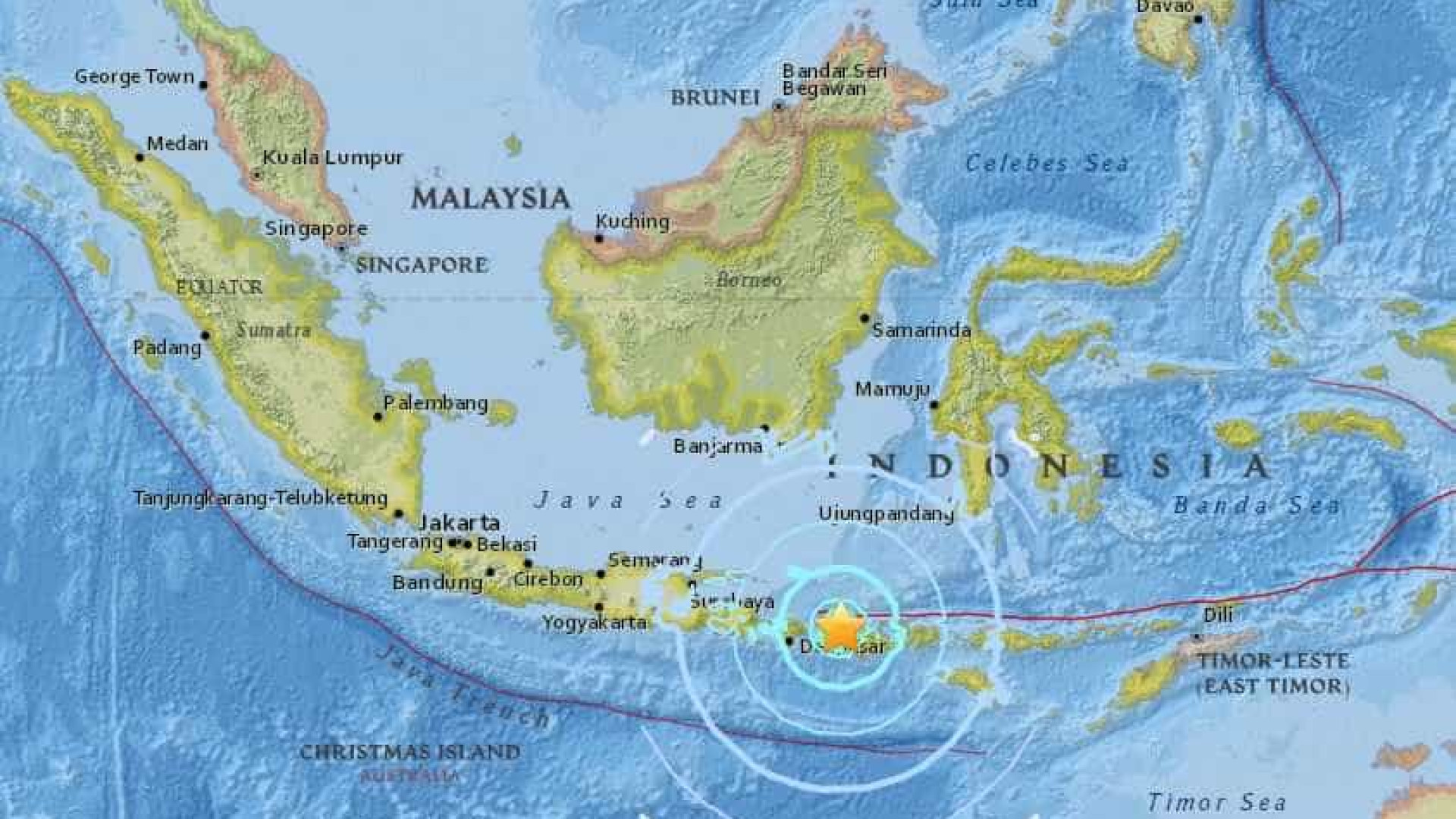 Forte terremoto atinge a Indonésia; 6,4 de magnitude