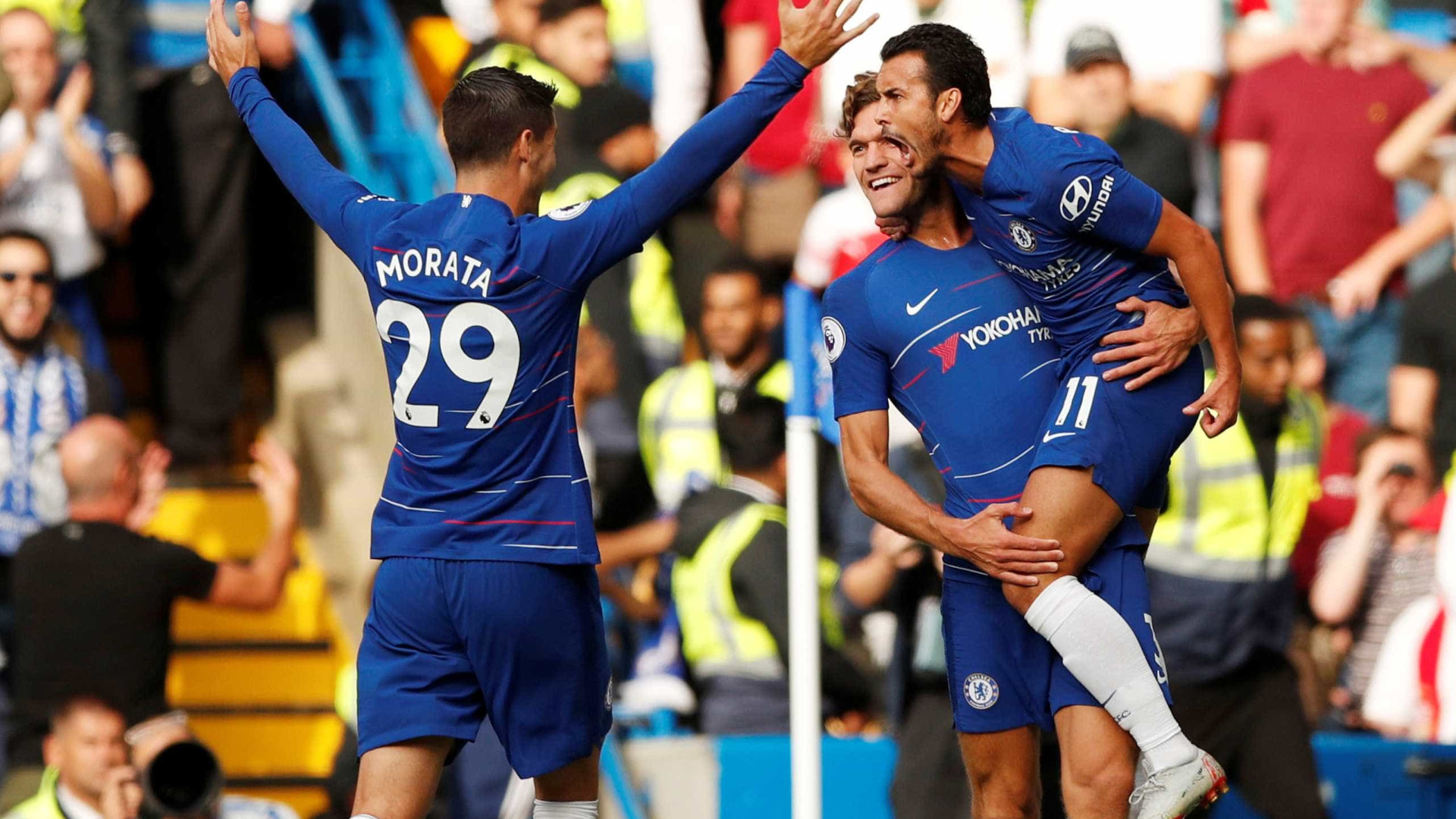 Chelsea vence o Arsenal e alcança a 2ª vitória no Inglês