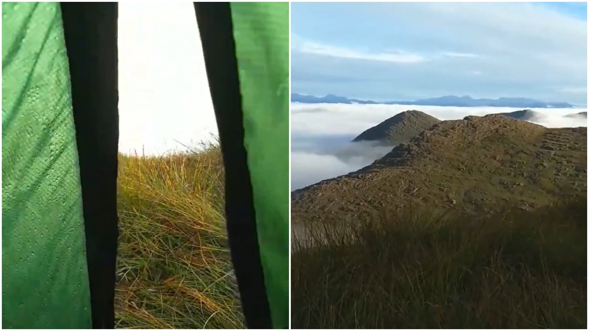 Alpinista acorda com uma vista de tirar o fôlego na Irlanda