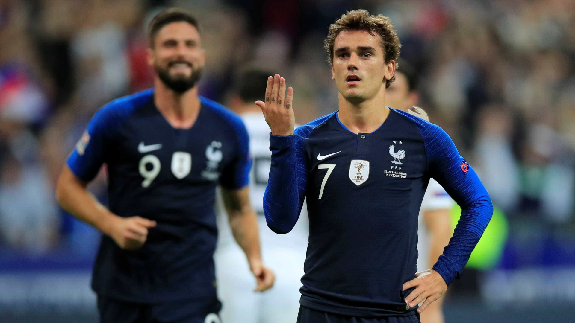 Com dois de Griezmann, França vence Alemanha na Liga das Nações