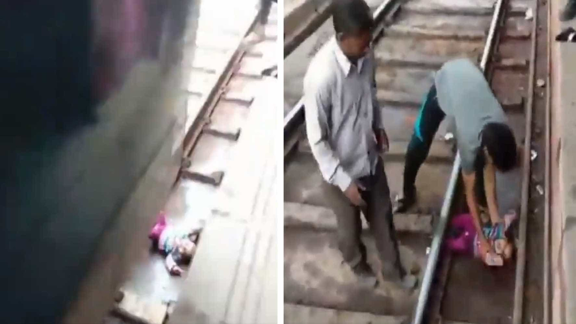 Trem passa por cima de bebê e ele sai ileso; vídeo