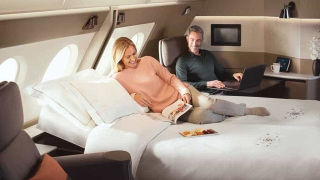 Singapore Airlines vai oferecer cama de casal em seus aviões