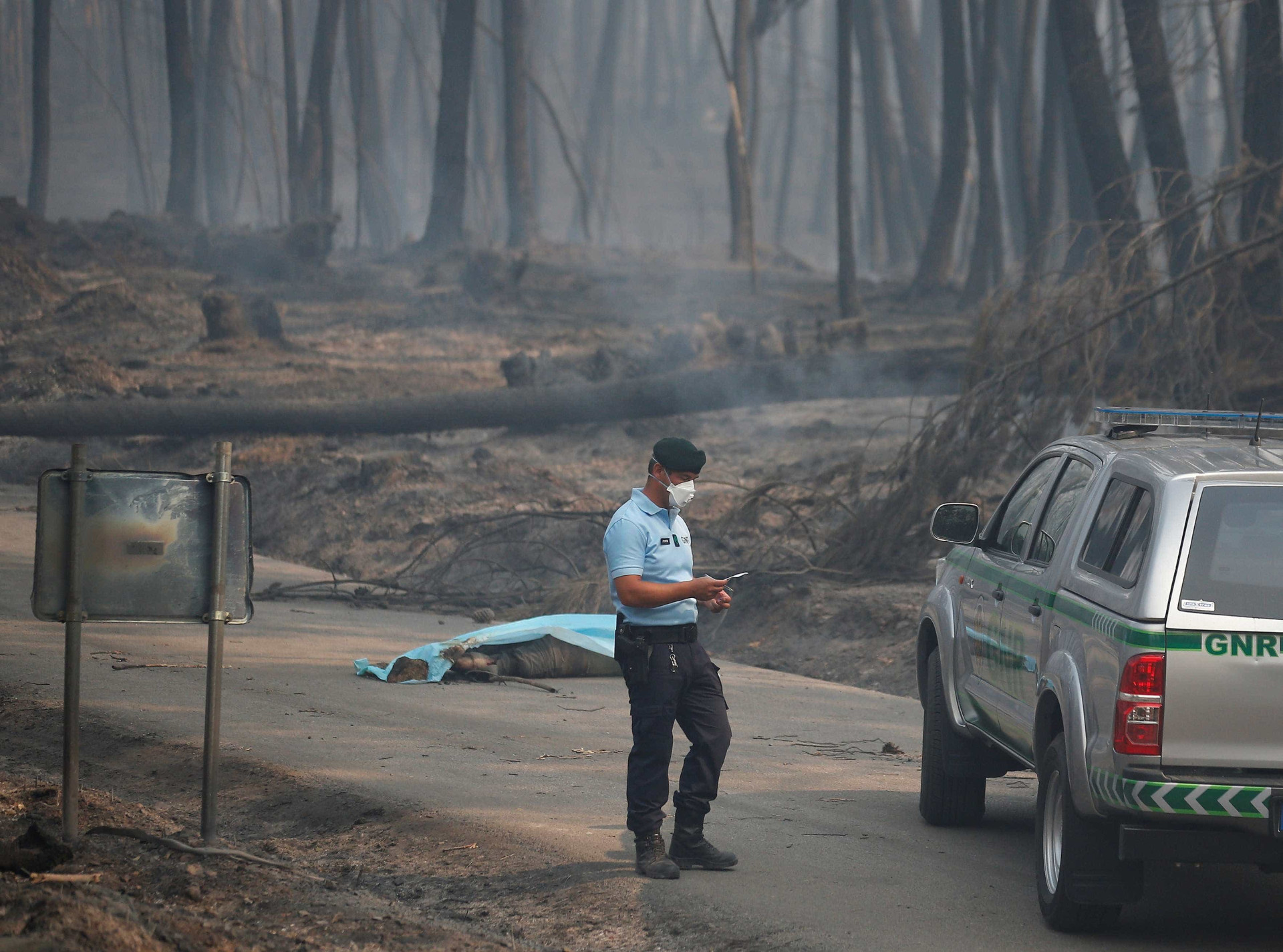 Veja as fotos do incêndio que deixou mais de 60 mortos em Portugal