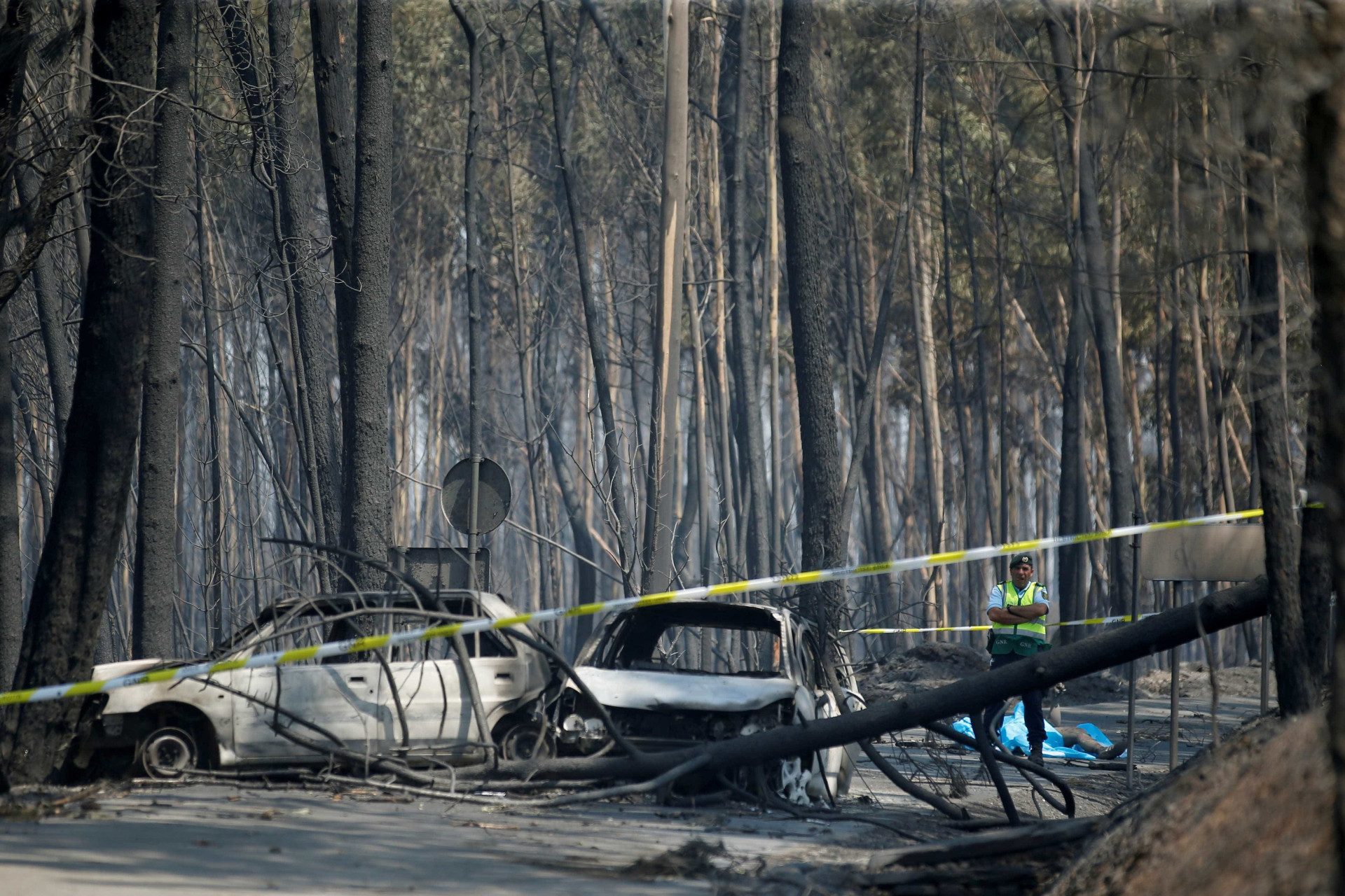 Veja as fotos do incêndio que deixou mais de 60 mortos em Portugal