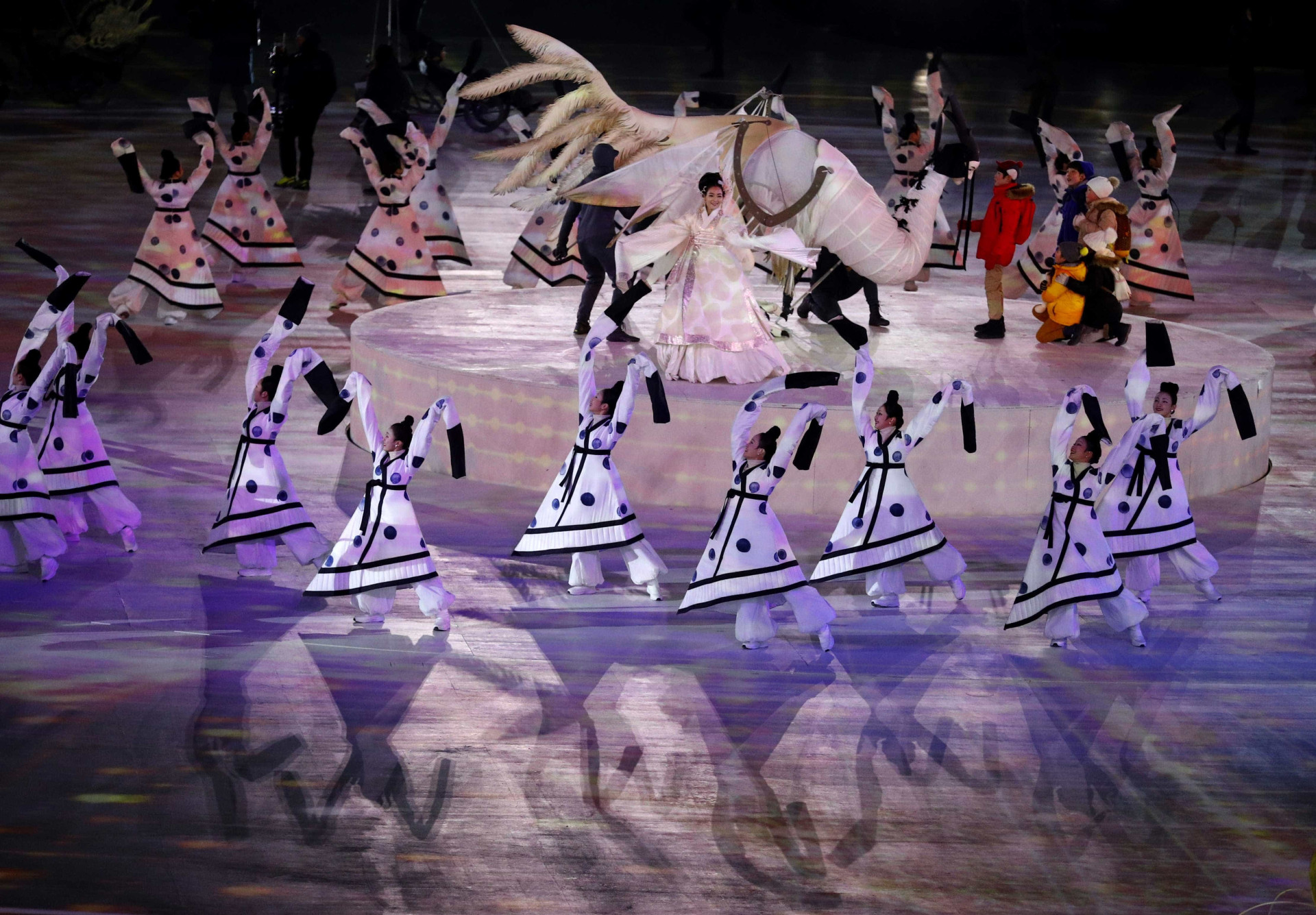 As melhores imagens da abertura das Olimpíadas de Inverno 2018
