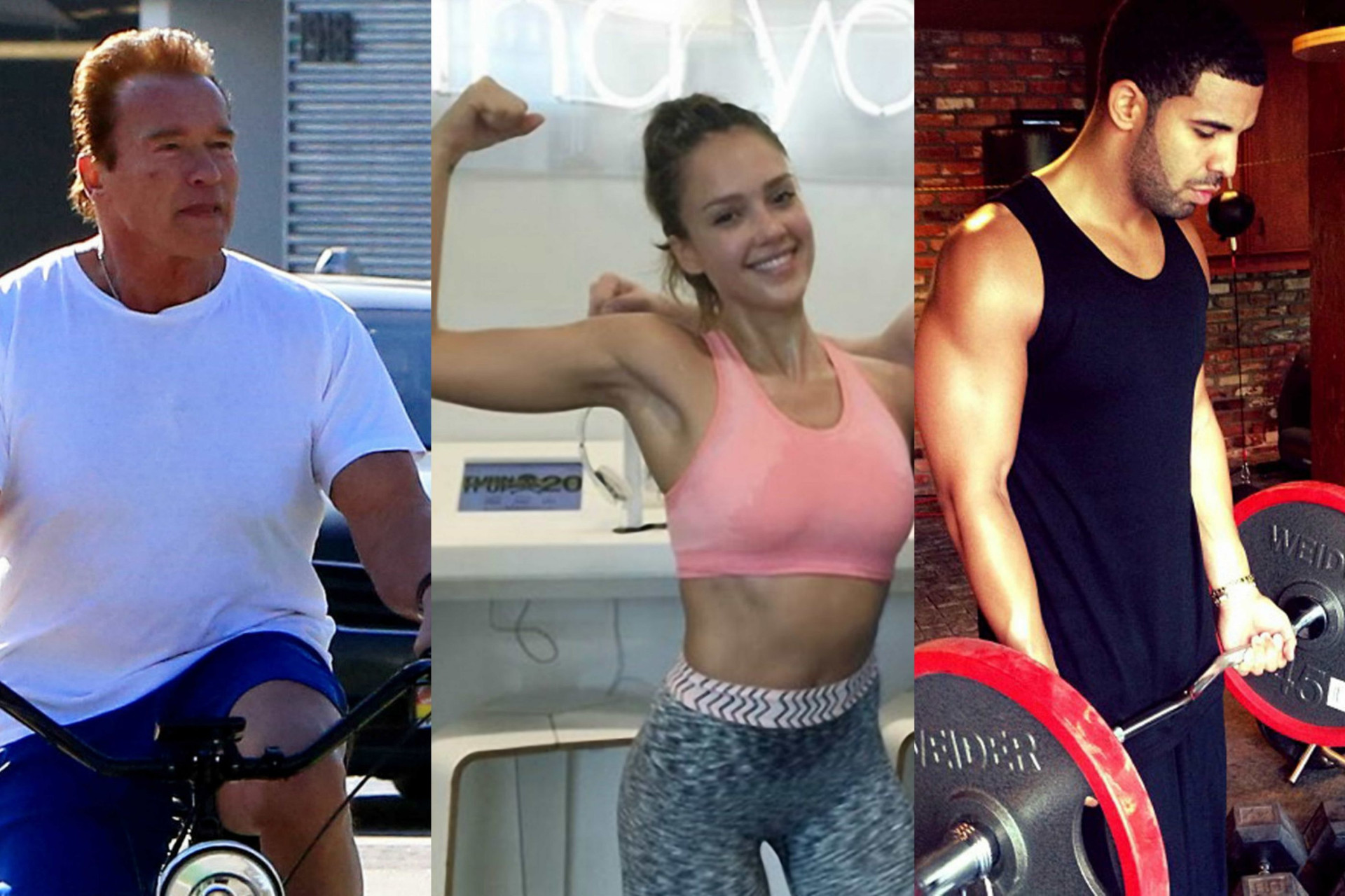 Os famosos e os seus momentos 'fitness'