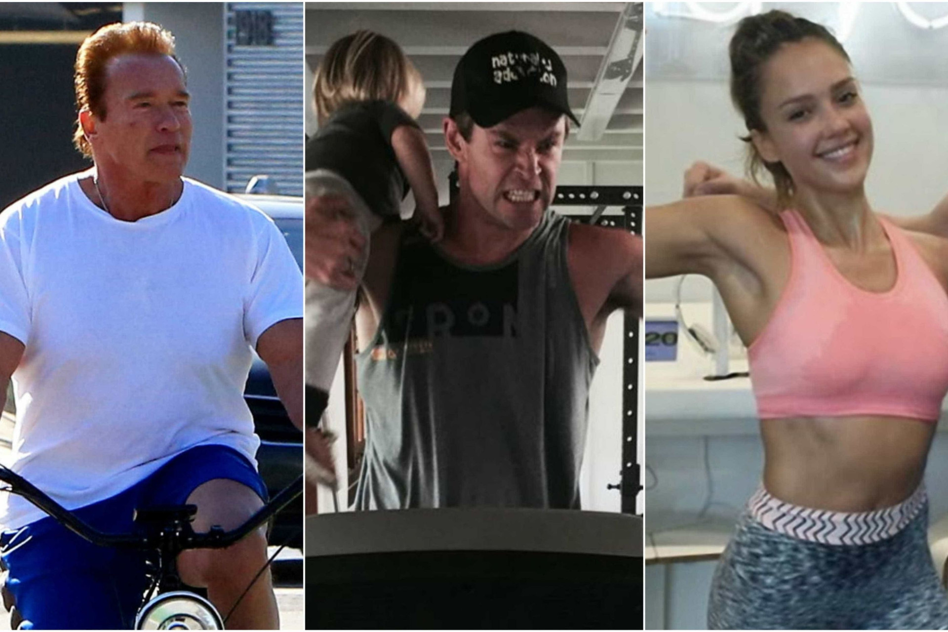Os famosos e os seus momentos 'fitness'