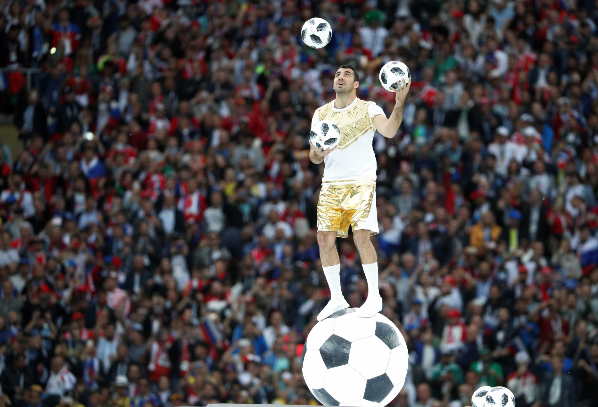 Veja as melhores imagens da abertura da Copa do Mundo da Rússia