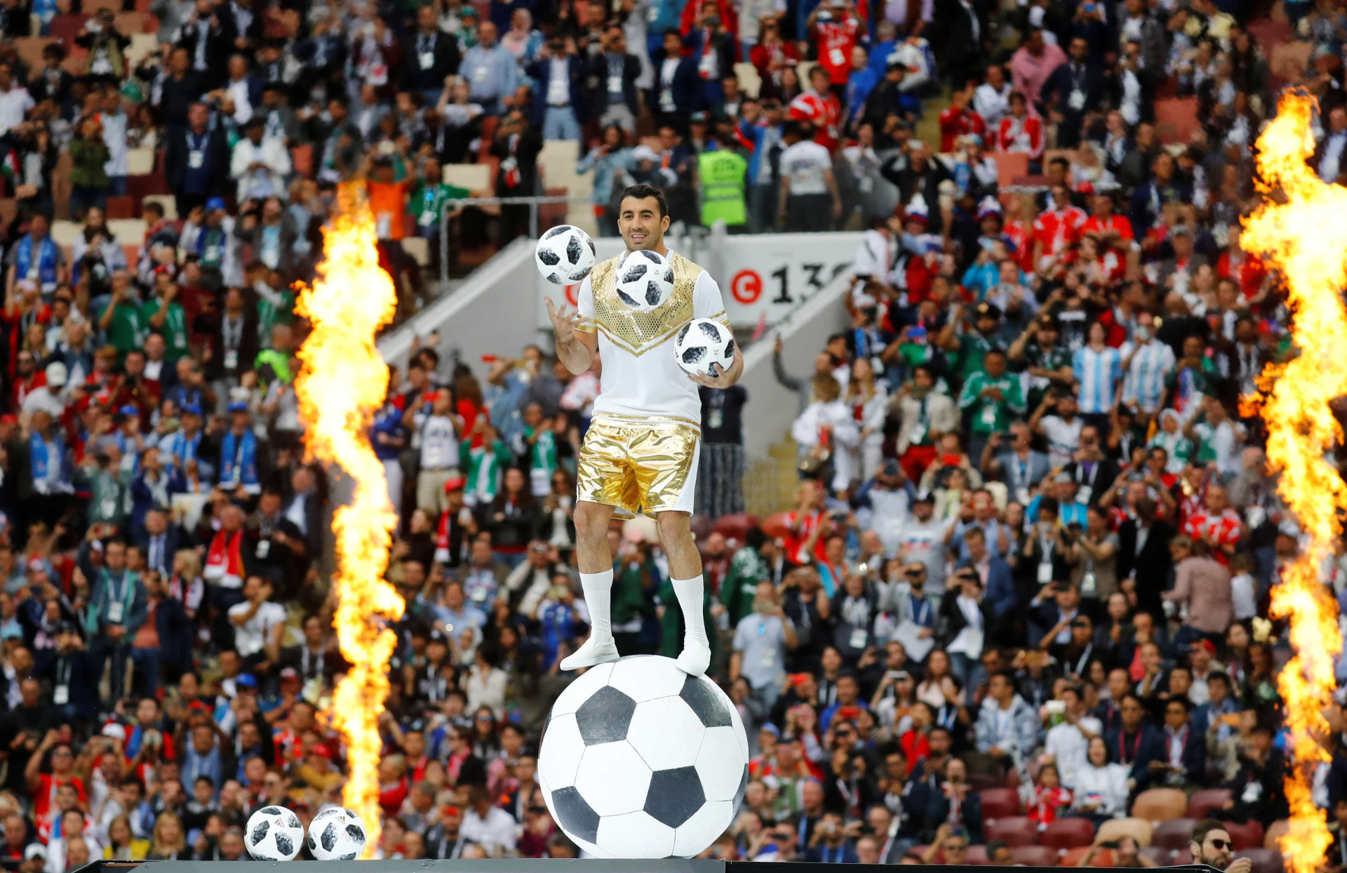Veja as melhores imagens da abertura da Copa do Mundo da Rússia