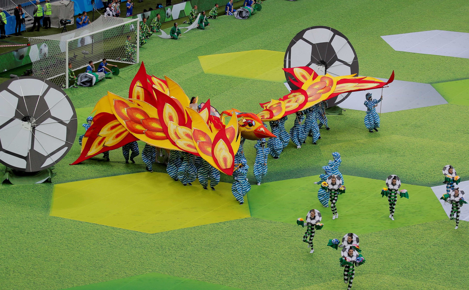 Veja as melhores imagens da abertura da Copa do Mundo da Rússia